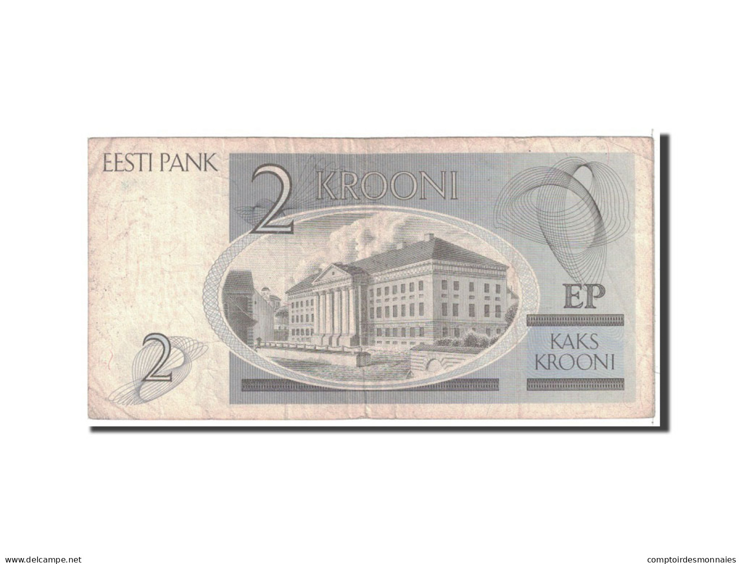 Billet, Estonia, 2 Krooni, 1992, Undated, KM:70a, TB+ - Estonie