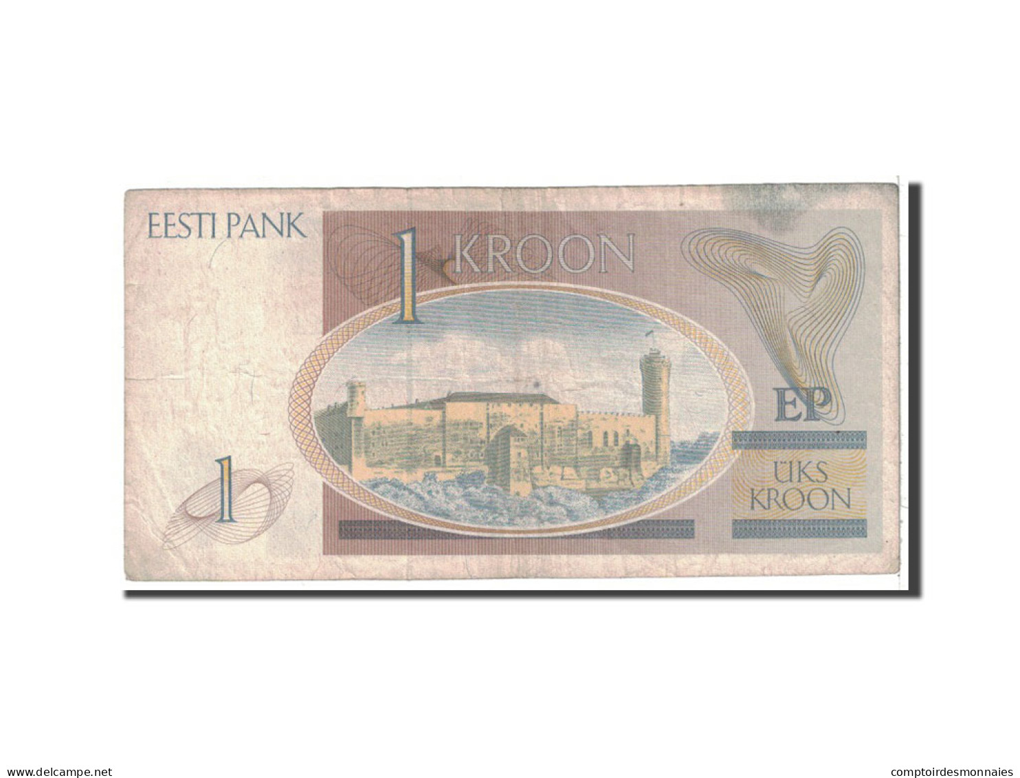 Billet, Estonia, 1 Kroon, 1992, Undated, KM:69a, TB - Estland