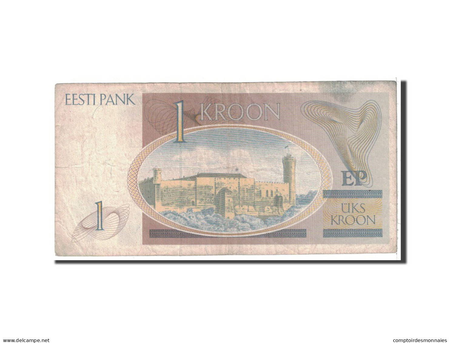 Billet, Estonia, 1 Kroon, 1992, Undated, KM:69a, TB - Estonia