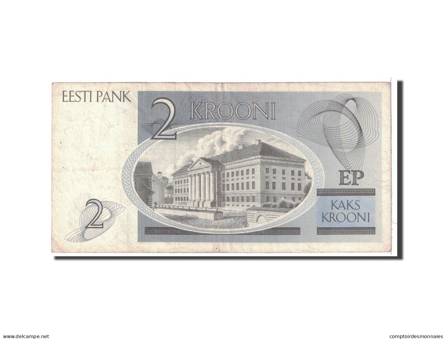 Billet, Estonia, 2 Krooni, 1992, Undated, KM:70a, TTB - Estonie