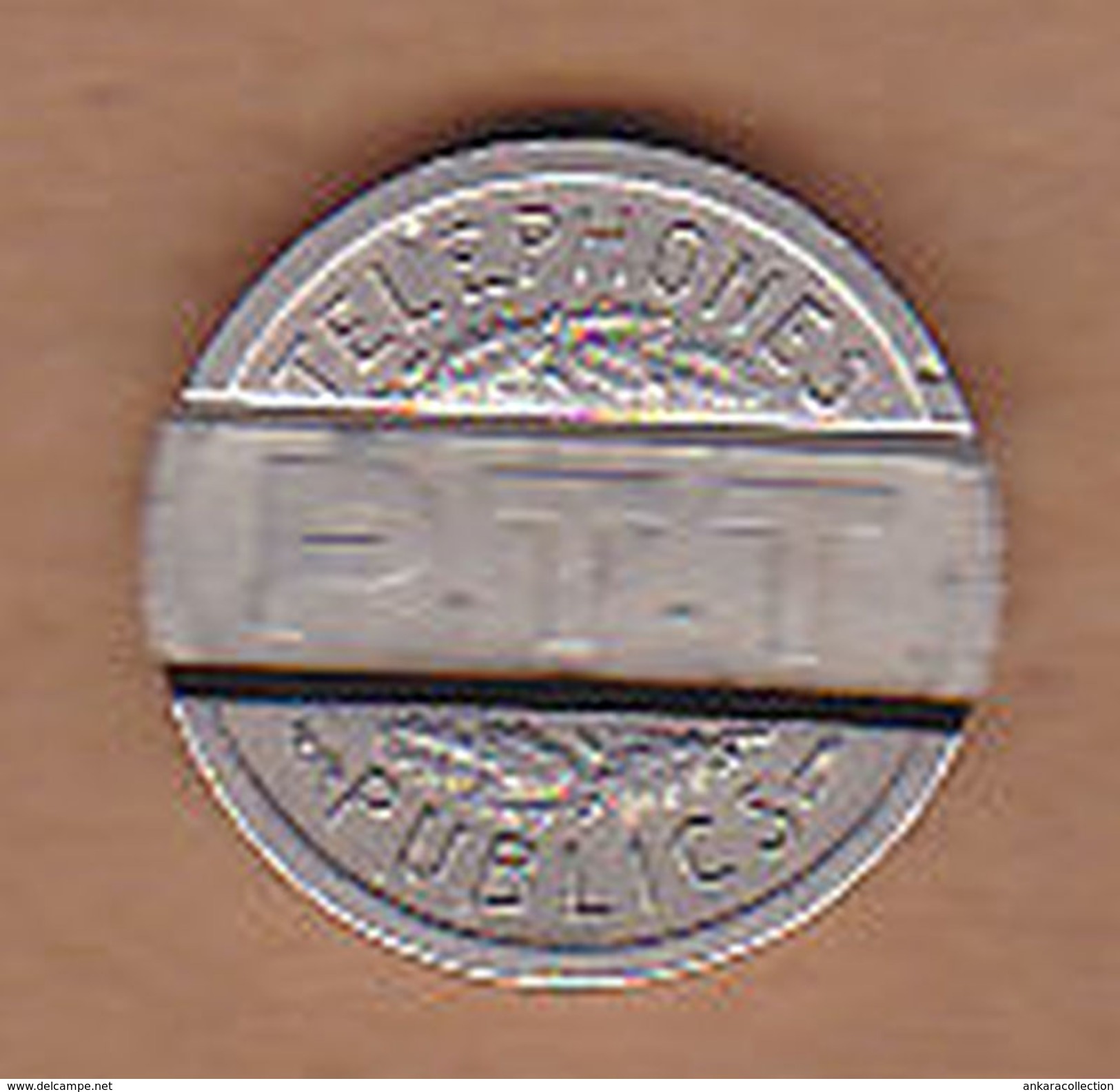 AC -  REPUBLIQUE FRANCAISE PTT 1937 TELEPHONES PUBLICS TOKEN - JETON - Noodgeld