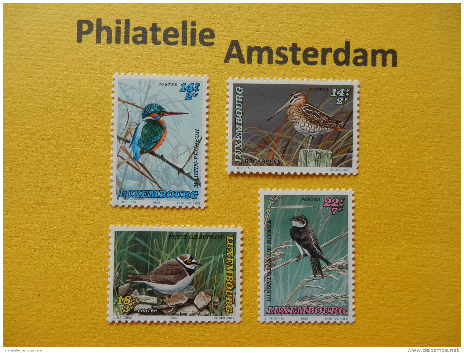 Luxembourg 1993, FAUNA BIRDS OISEAUX VOGELS VÖGEL AVES: Mi 1330-33, ** - Andere & Zonder Classificatie