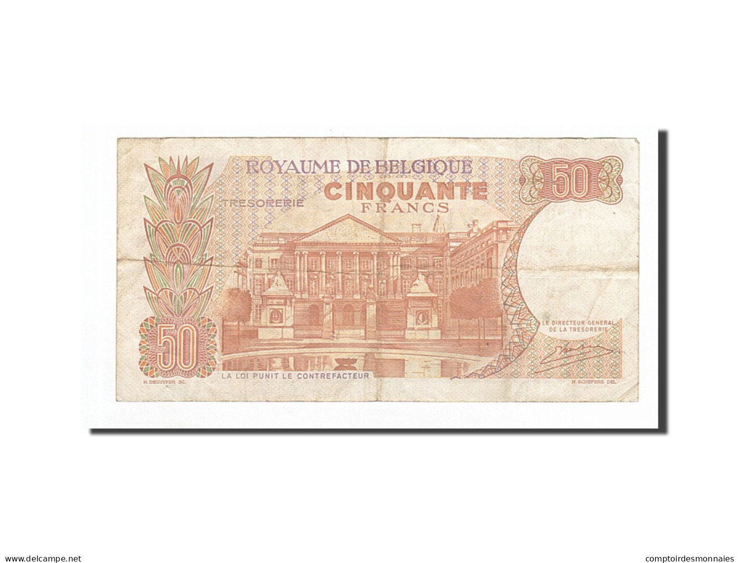 Billet, Belgique, 50 Francs, 1966-05-16, KM:139, TTB - 50 Francs