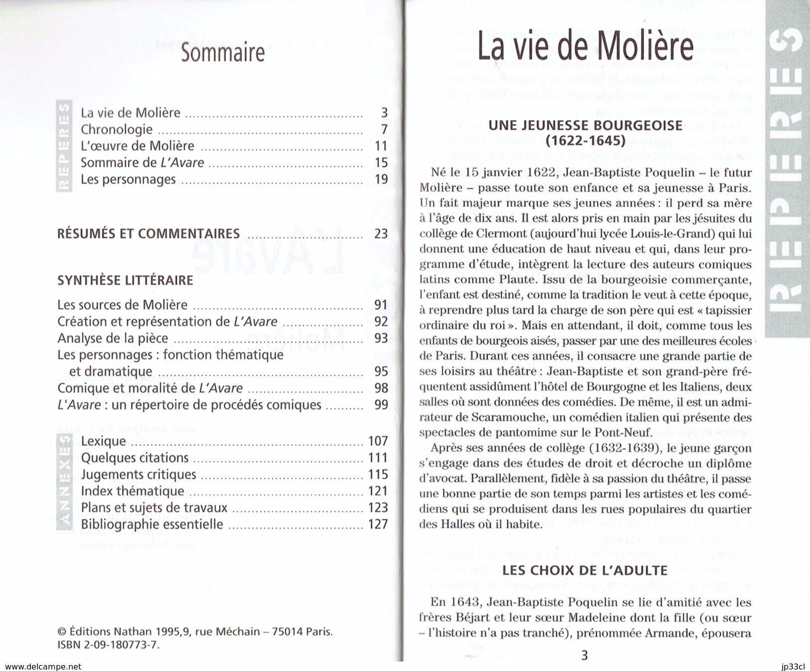 L'Avare De Molière (Résumé Analyse Personnages Biographie De L'auteur Jugement Bibliographie Etc.) - 12-18 Ans