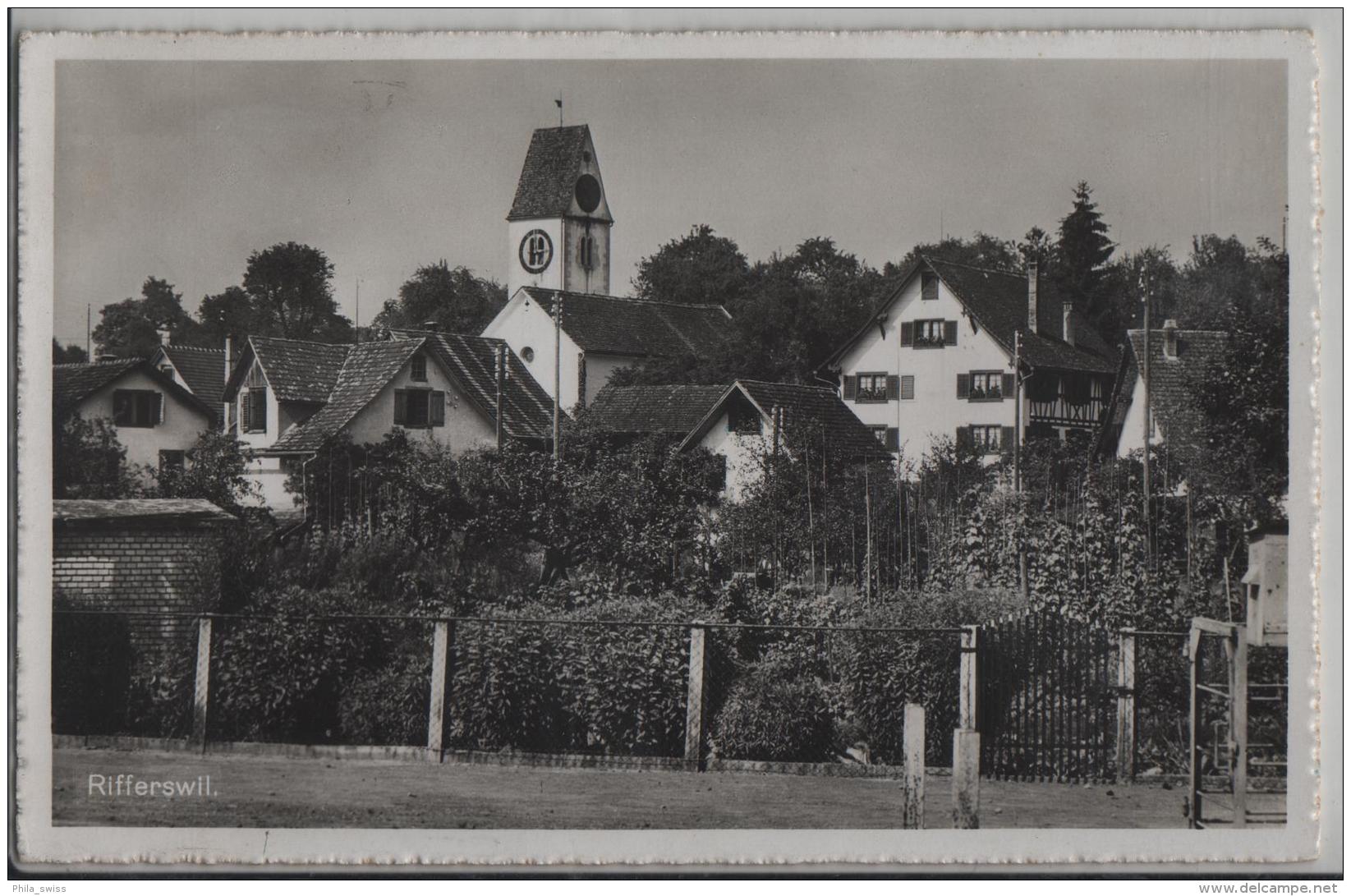 Rifferswil - Dorfpartie Mit KIrche - Photo: J. Gabrell No. 21460 - Dorf