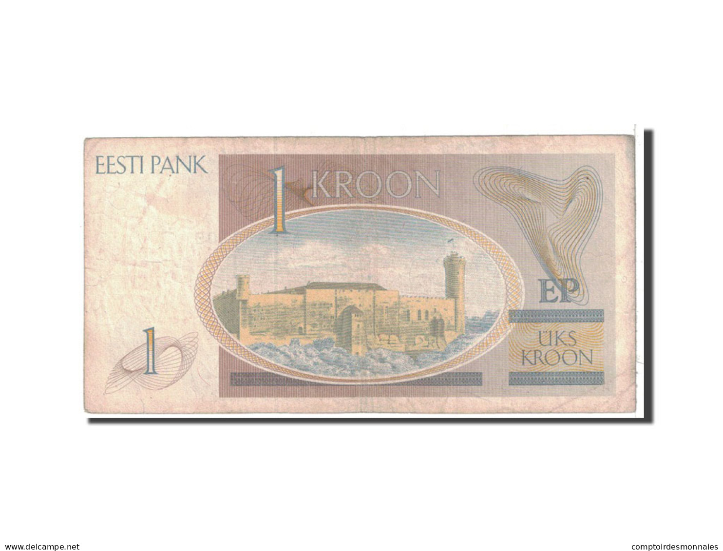 Billet, Estonia, 1 Kroon, 1992, Undated, KM:69a, B - Estonia