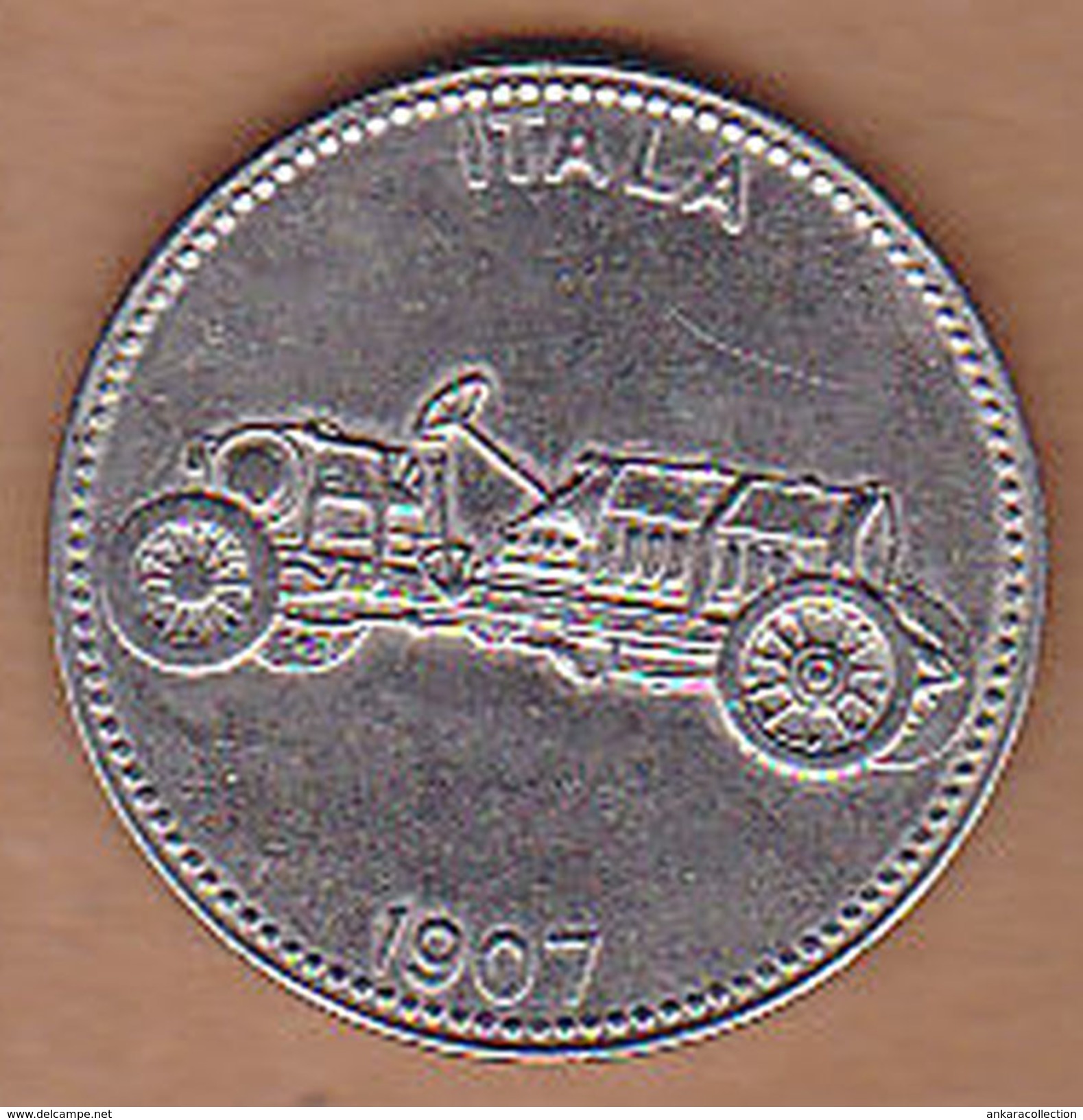 AC -  ITALA 1907 SHELL WELTBERUHMTE SPORTWAGEN TOKEN - JETON - Monétaires / De Nécessité