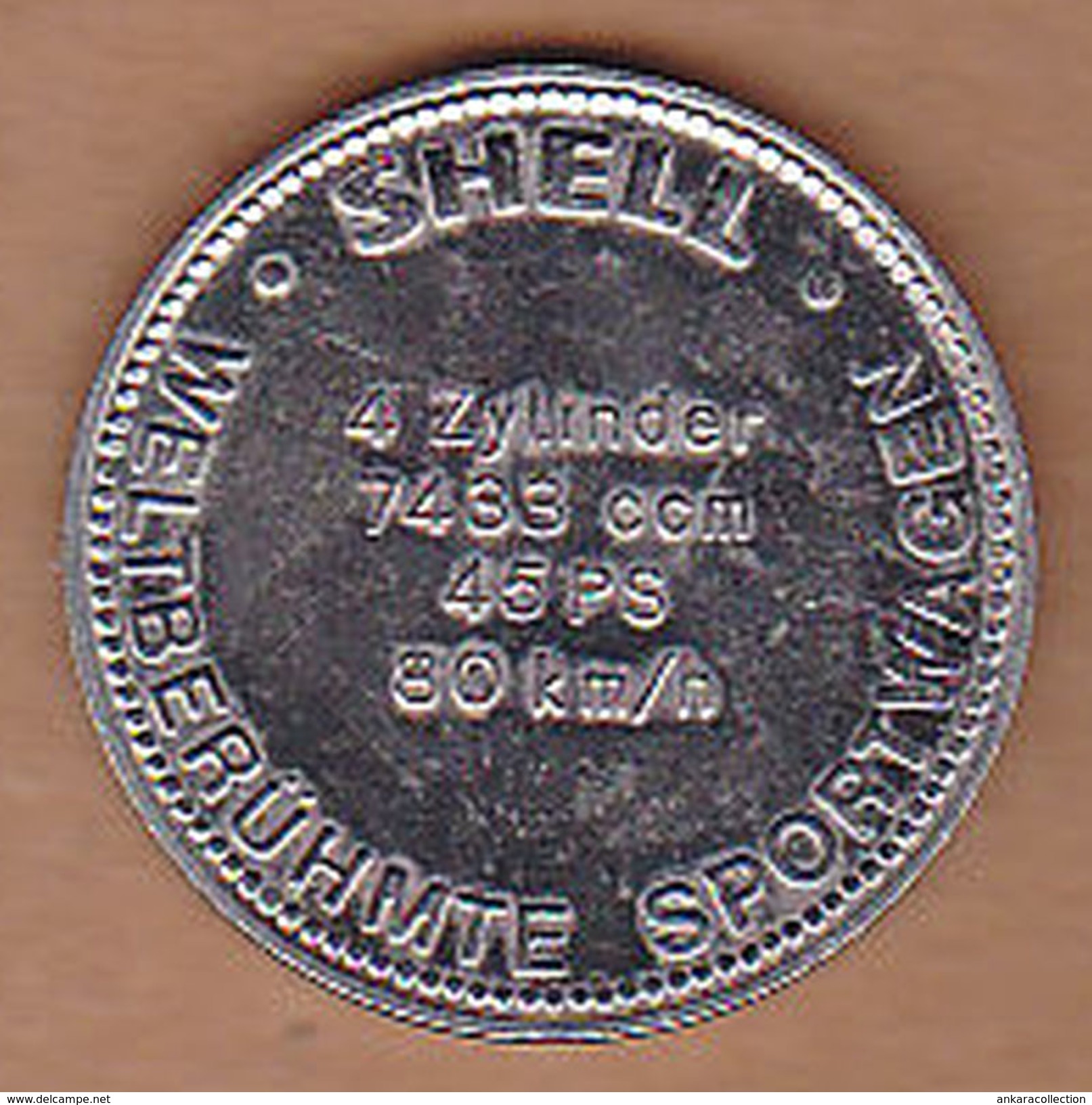 AC -  ITALA 1907 SHELL WELTBERUHMTE SPORTWAGEN TOKEN - JETON - Monedas / De Necesidad