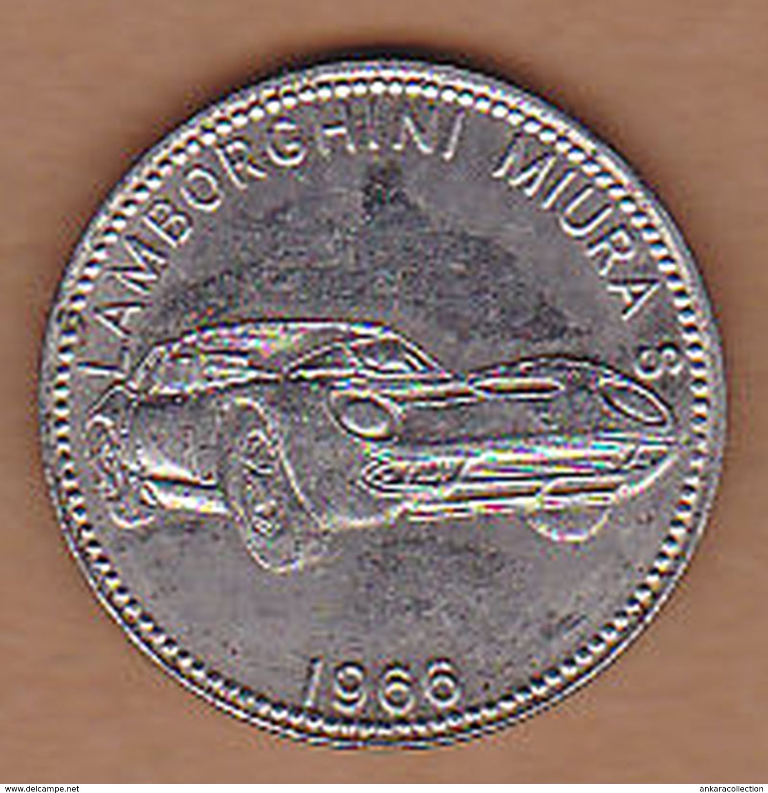 AC -  LAMBORGHINI MIURA S 1966 SHELL WELTBERUHMTE SPORTWAGEN TOKEN - JETON - Monedas / De Necesidad