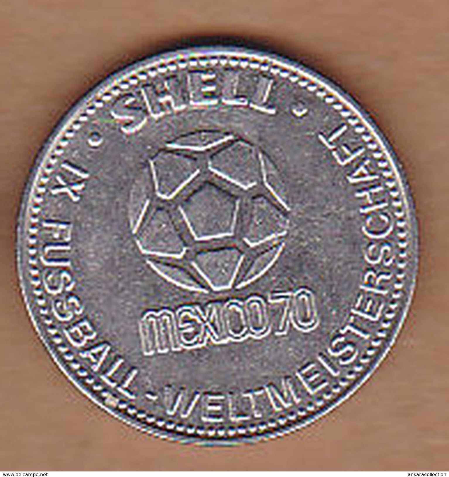 AC -  JURGEN GRABOWSKI SHELL IX FUSSBALL WELTMEISTERSCHAFT MEXICO 1970 FOOTBALL TOKEN - JETON - Monedas / De Necesidad