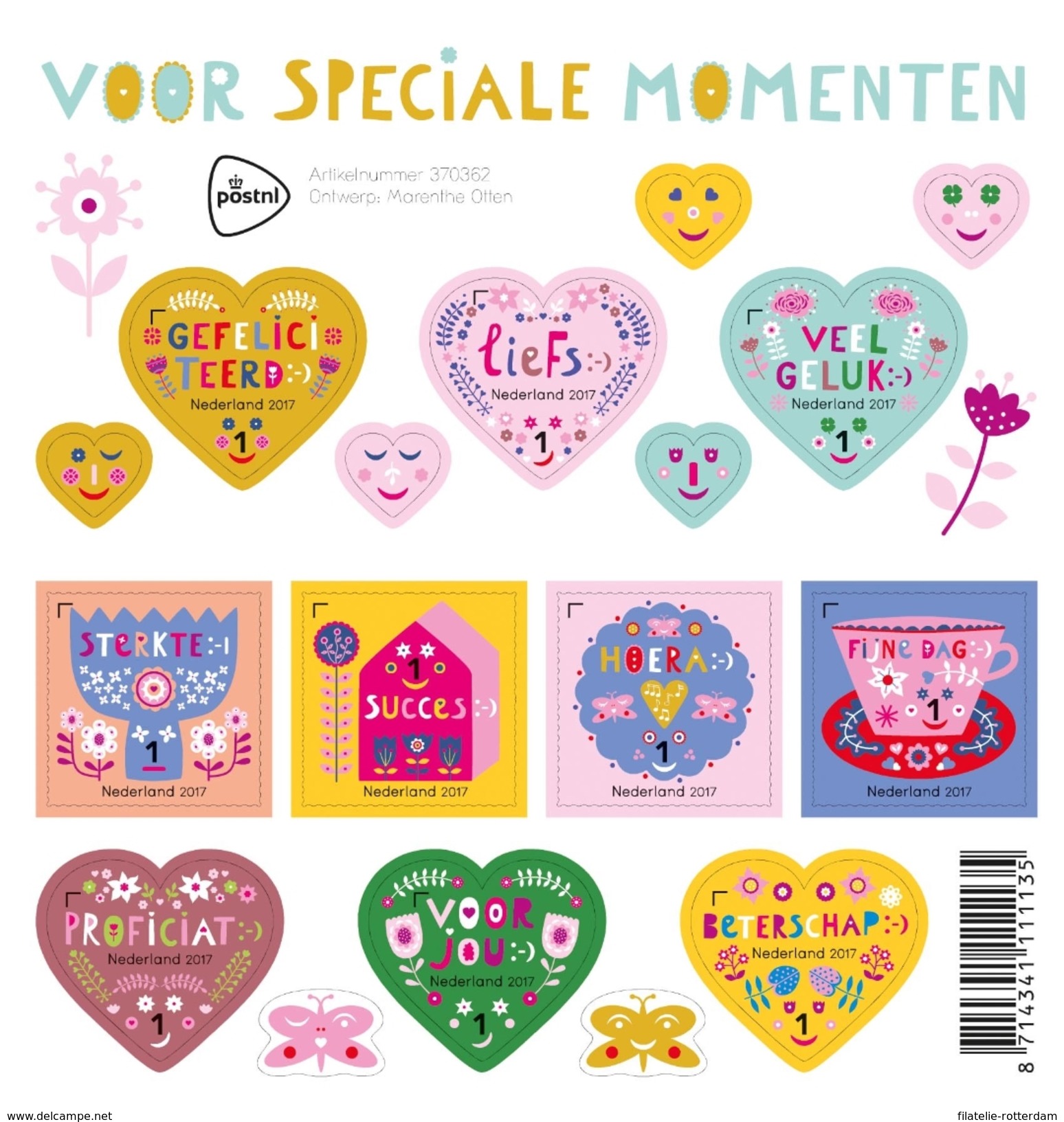 Nederland / The Netherlands - Postfris / MNH - Sheet Speciale Momenten 2017 - Neufs