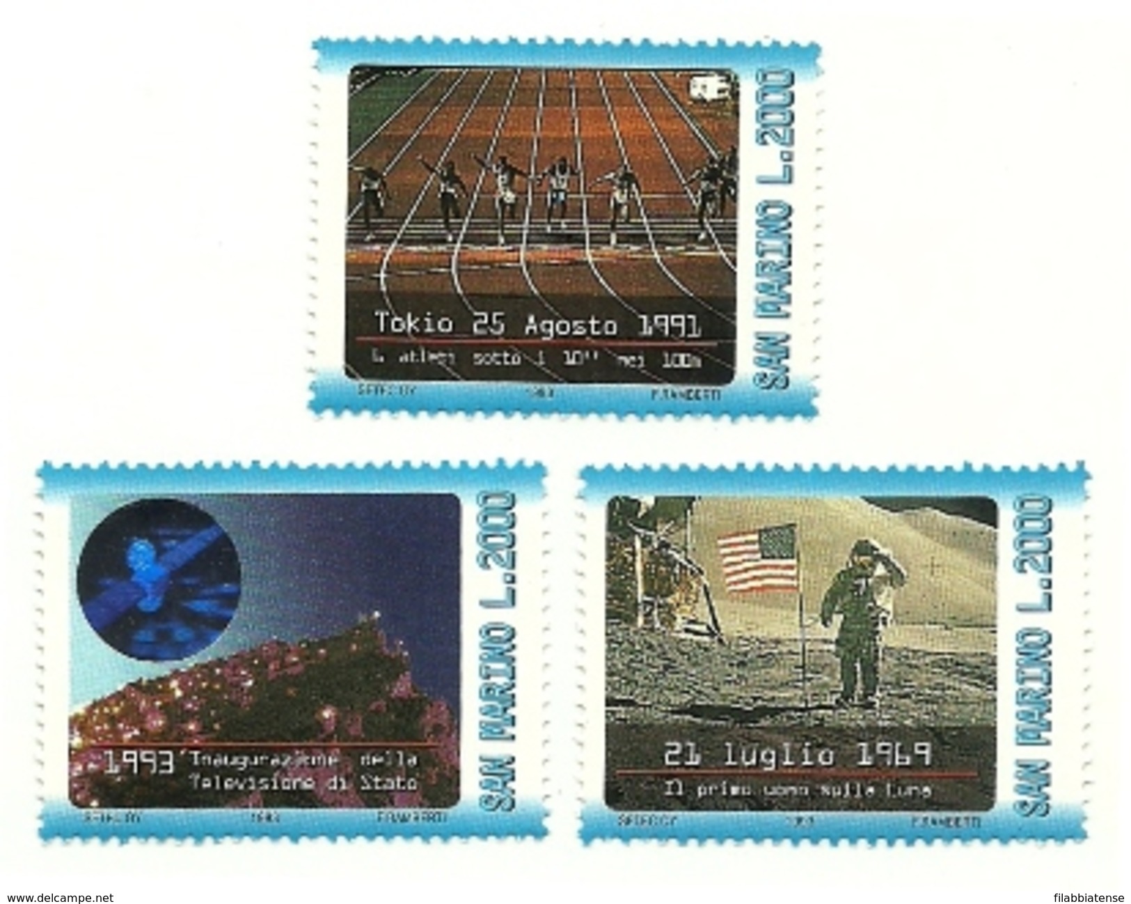 1993 - San Marino 1375/77 Televisione - Da Foglietto  ++++++++ - Neufs