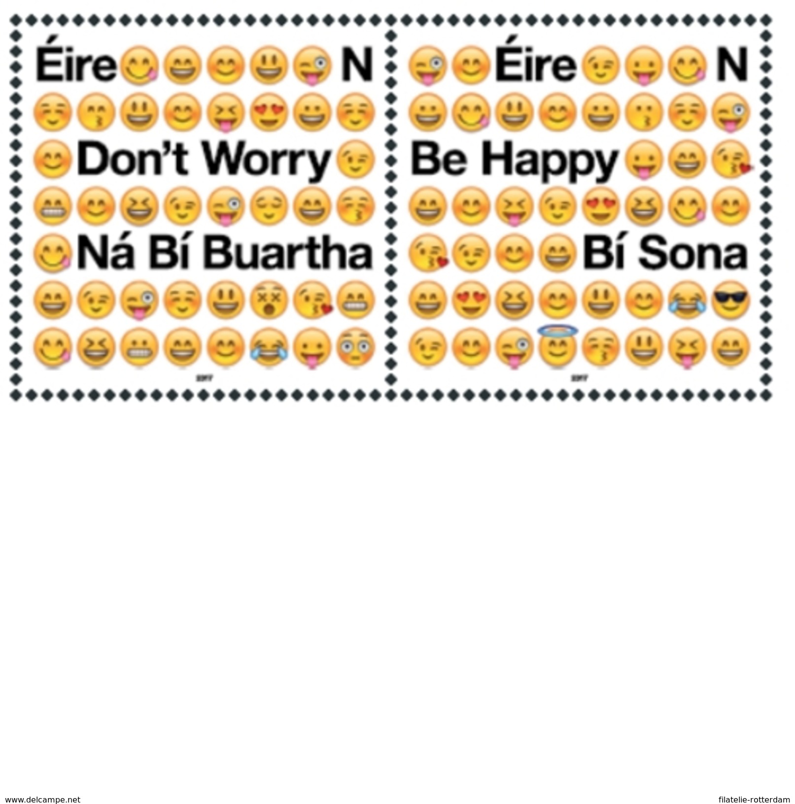 Ierland / Ireland - Postfris / MNH - Complete Set Emoji's 2017 - Neufs