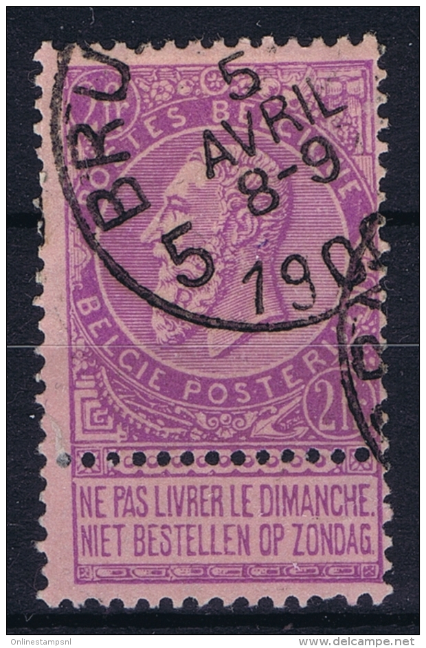 Belgium:  OBP 66 Used Obl  Signed/ Signé/signiert/ Approvato - 1905 Breiter Bart