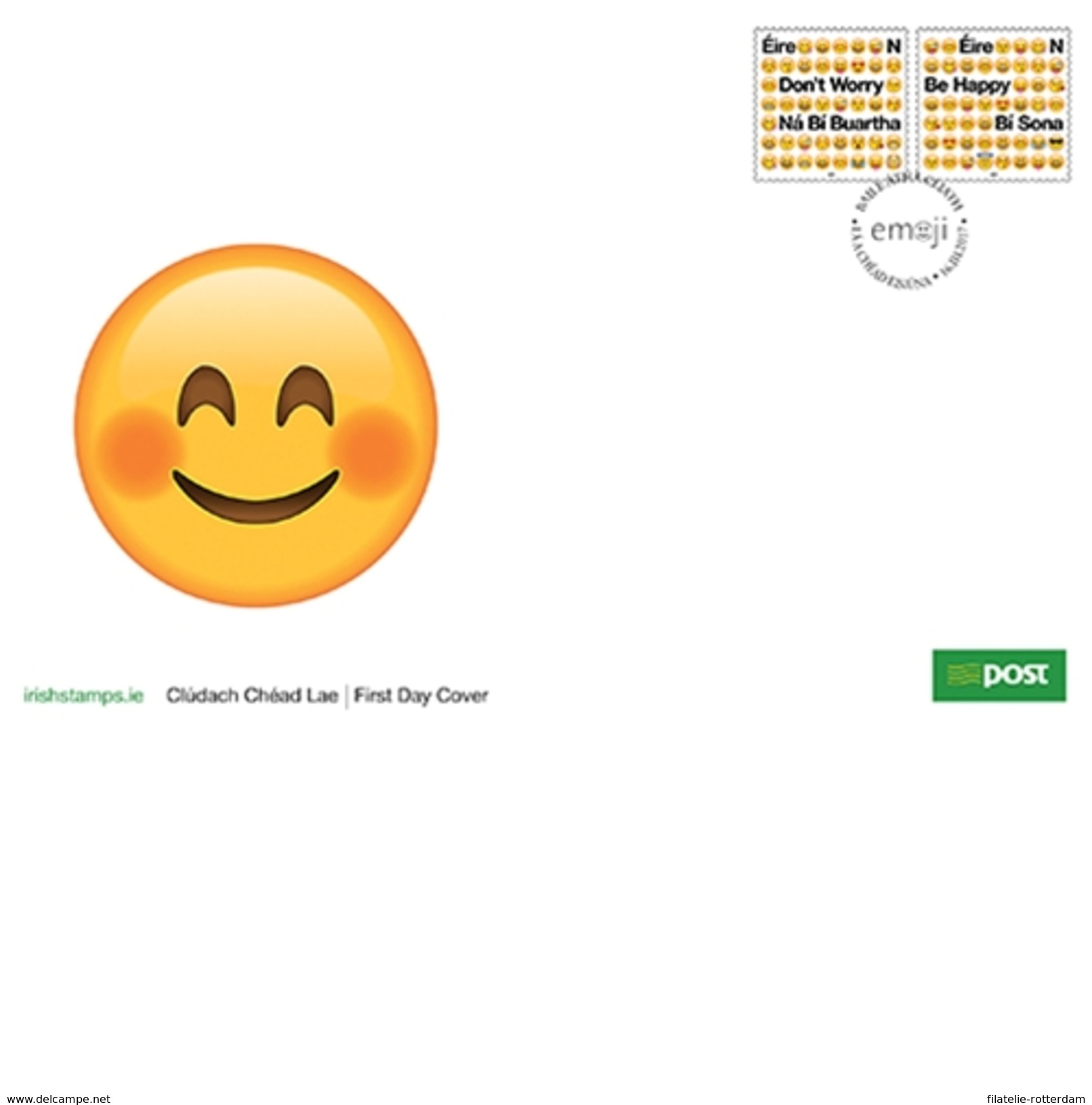 Ierland / Ireland - Postfris / MNH - FDC Complete Set Emoji's 2017 - Neufs