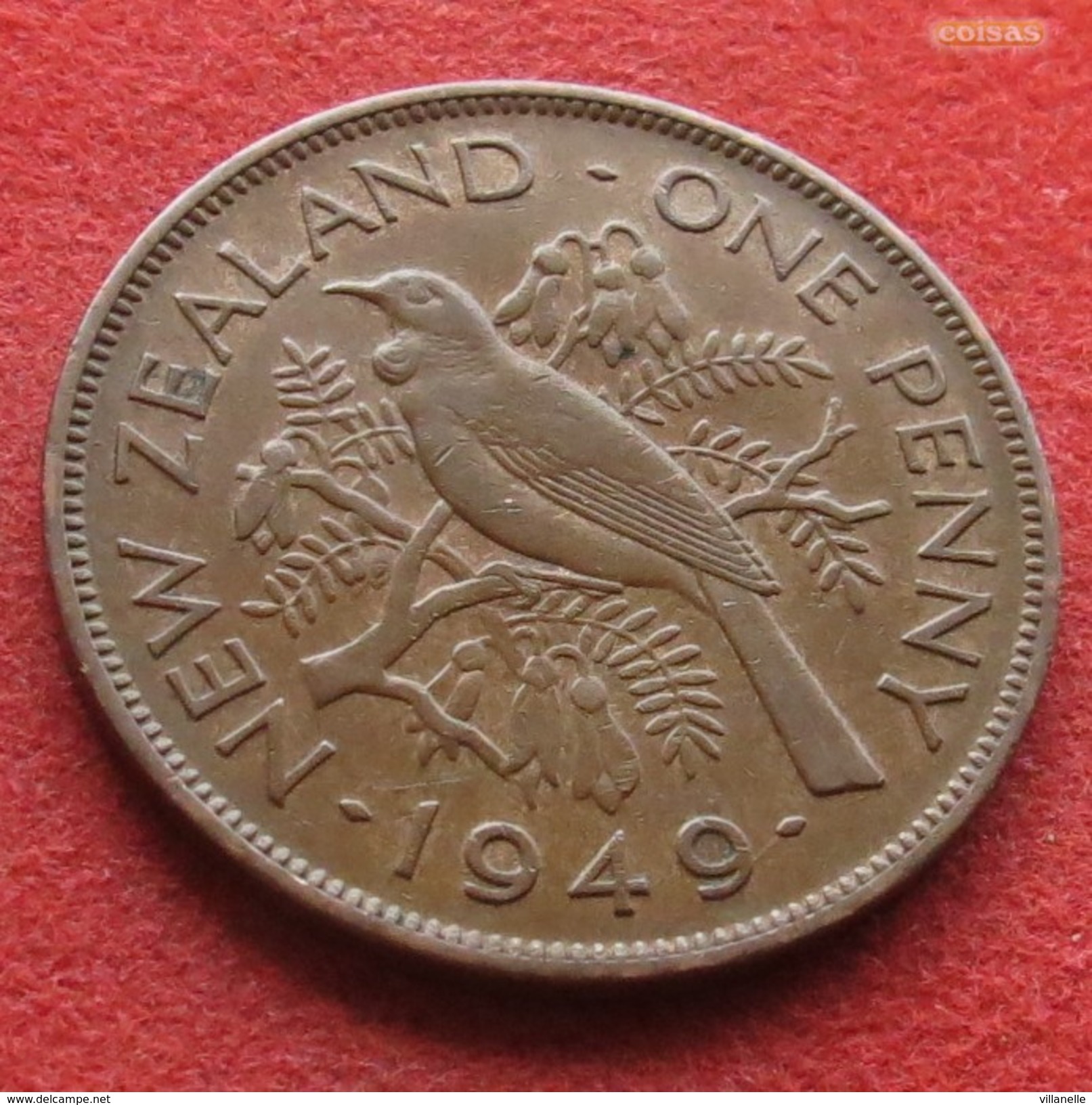 New Zealand 1 Penny 1949 KM# 21 *V2  Nova Zelandia Nuova Zelanda Nouvelle Zelande - Nieuw-Zeeland