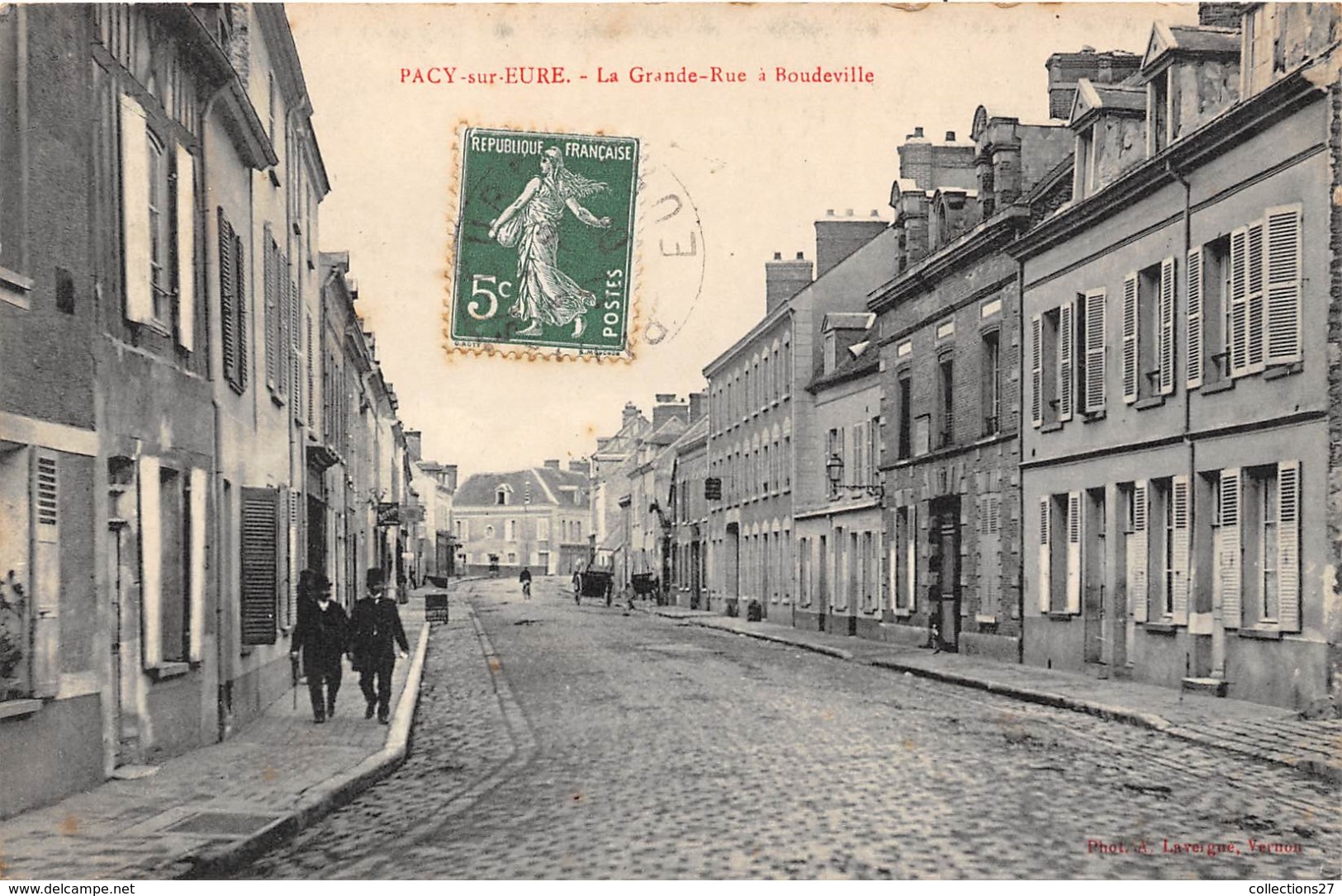 27-PACY-SUR-EURE- LA GRANDE RUE A BOUDEVILLE - Marcilly-sur-Eure