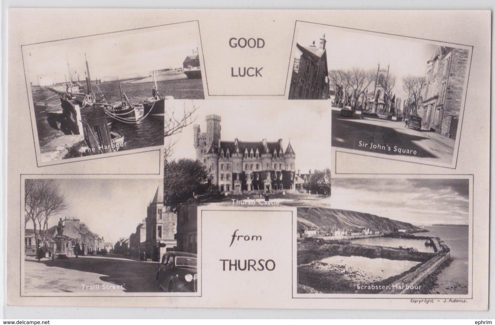 Good Luck From THURSO (Scotland) - Traill Street - Multiview - Caithness