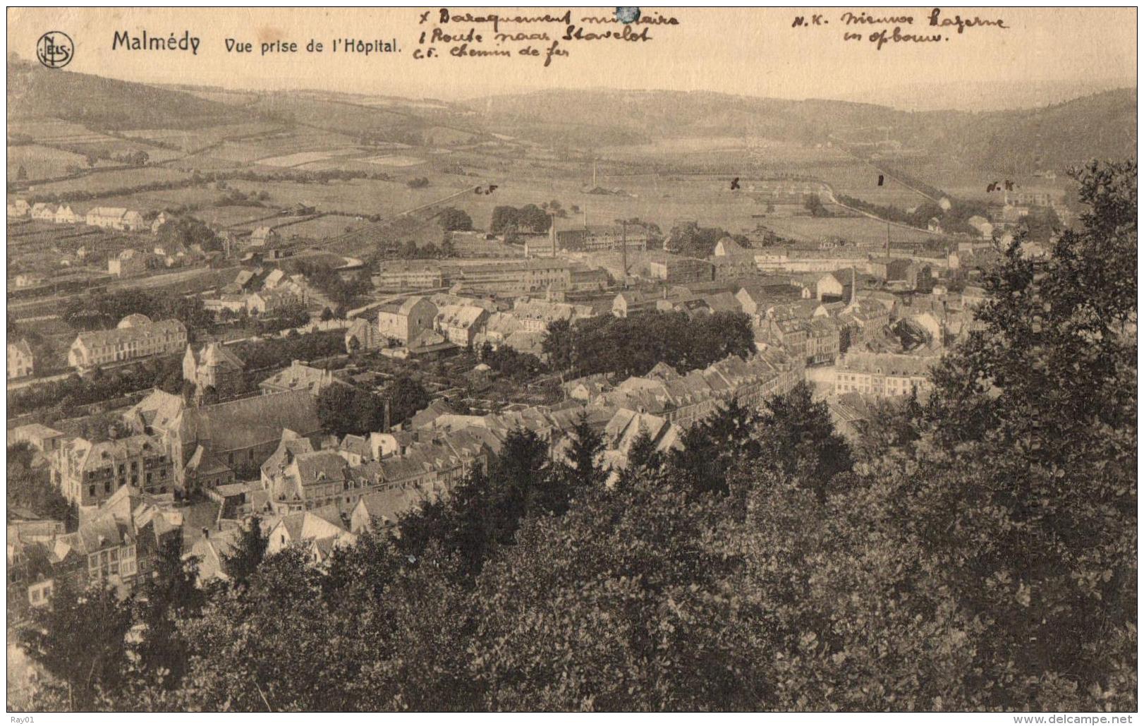 BELGIQUE - LIEGE - MALMEDY - Vue Prise De L'hôpital. - Malmedy