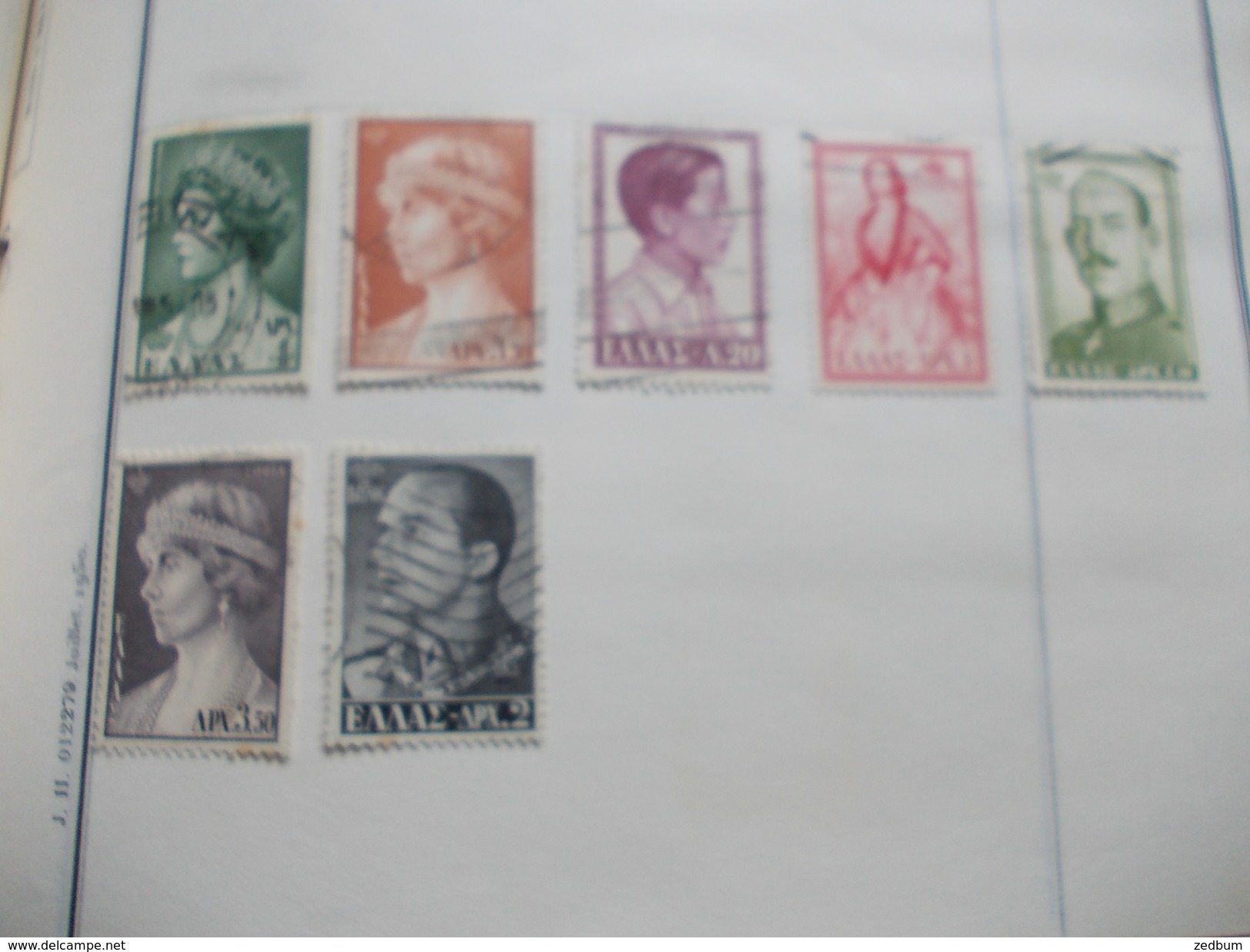 TIMBRES 1 Page Grece 19 Timbres Valeur 25.40 &euro; - Andere & Zonder Classificatie