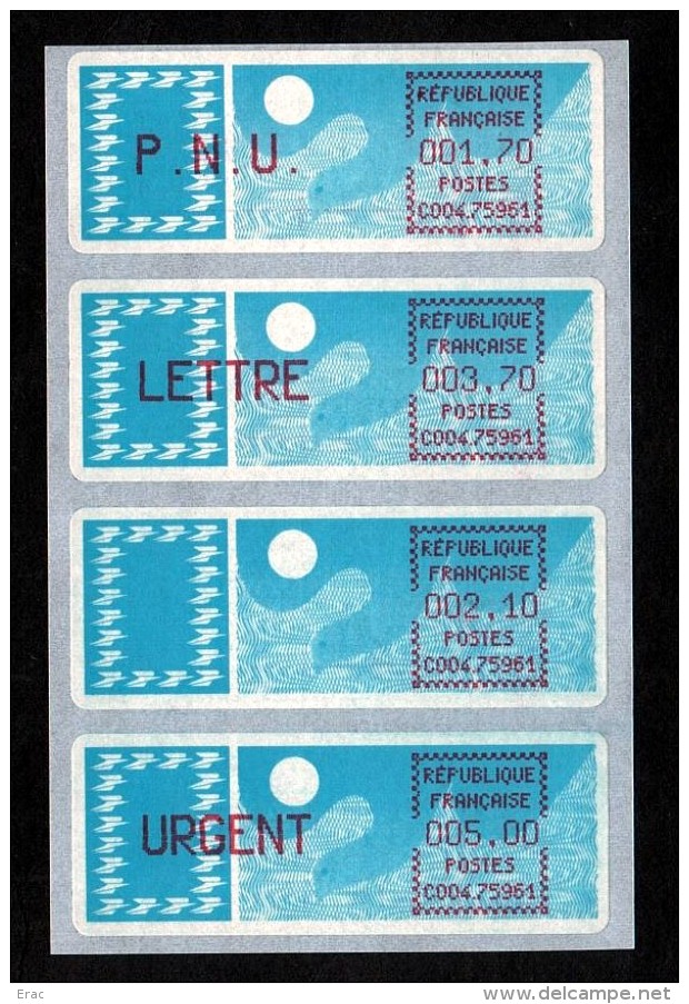 France - 1985 - Distributeurs - Plaquette Des N° 88 à 91 - Neuf - 1988 Type « Comète »