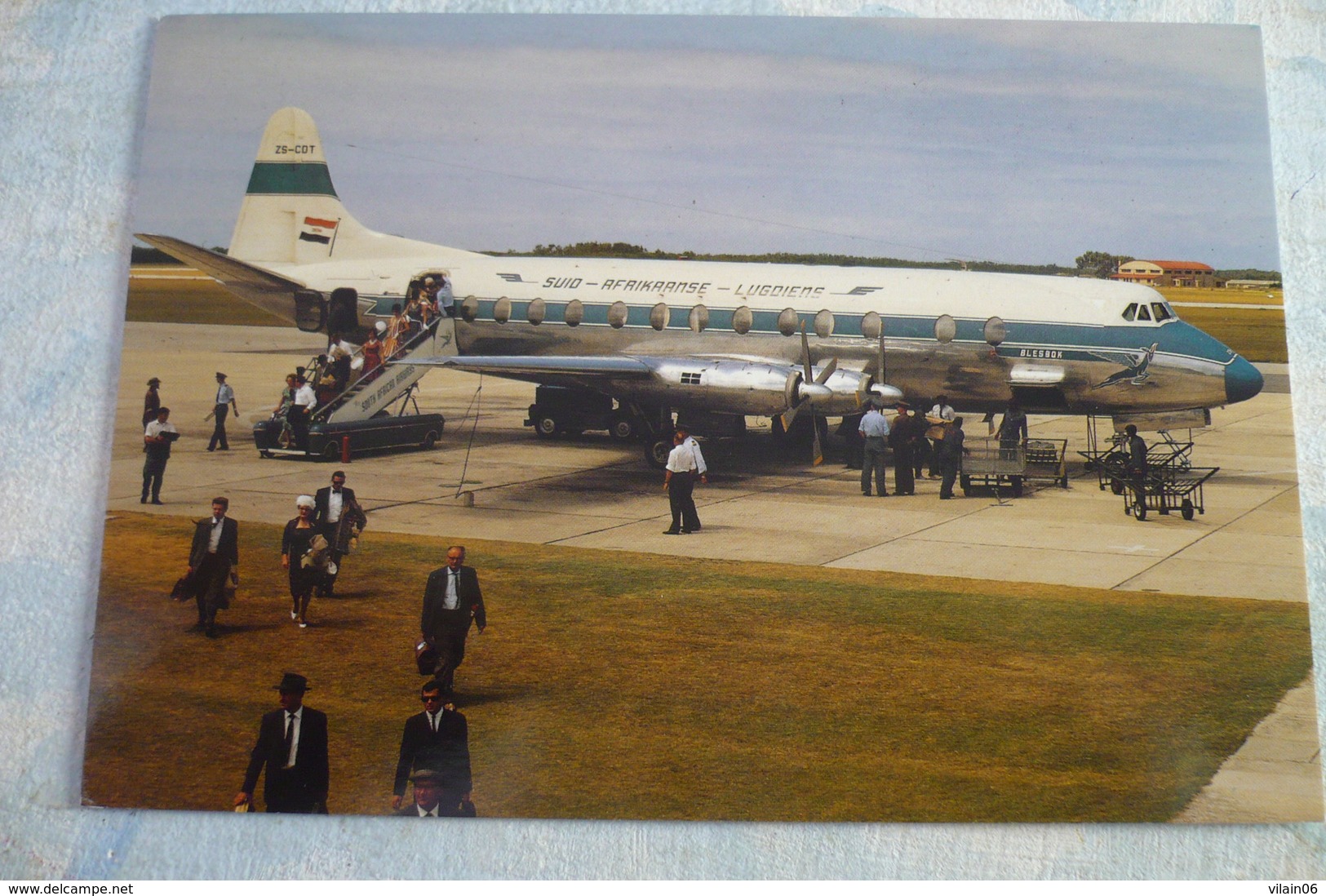 VICKERS VISCOUNT   SOUTH AFRICAN AIRWAYS  ZS CDT - 1946-....: Moderne