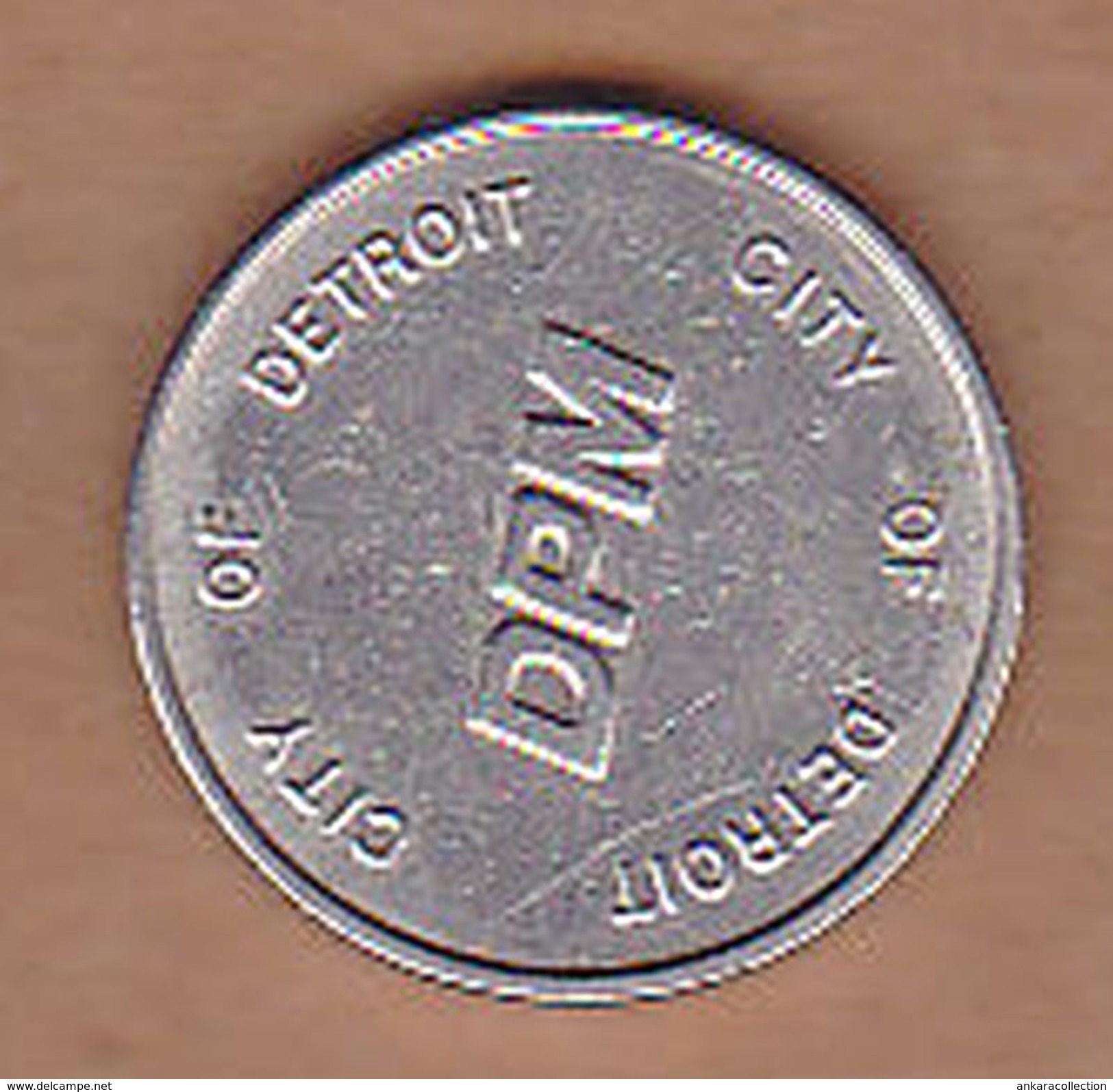 AC -  DETROIT TRANSPORTATION CORPORATION CITY OF DETROIT DPM TOKEN - JETON - Monedas/ De Necesidad