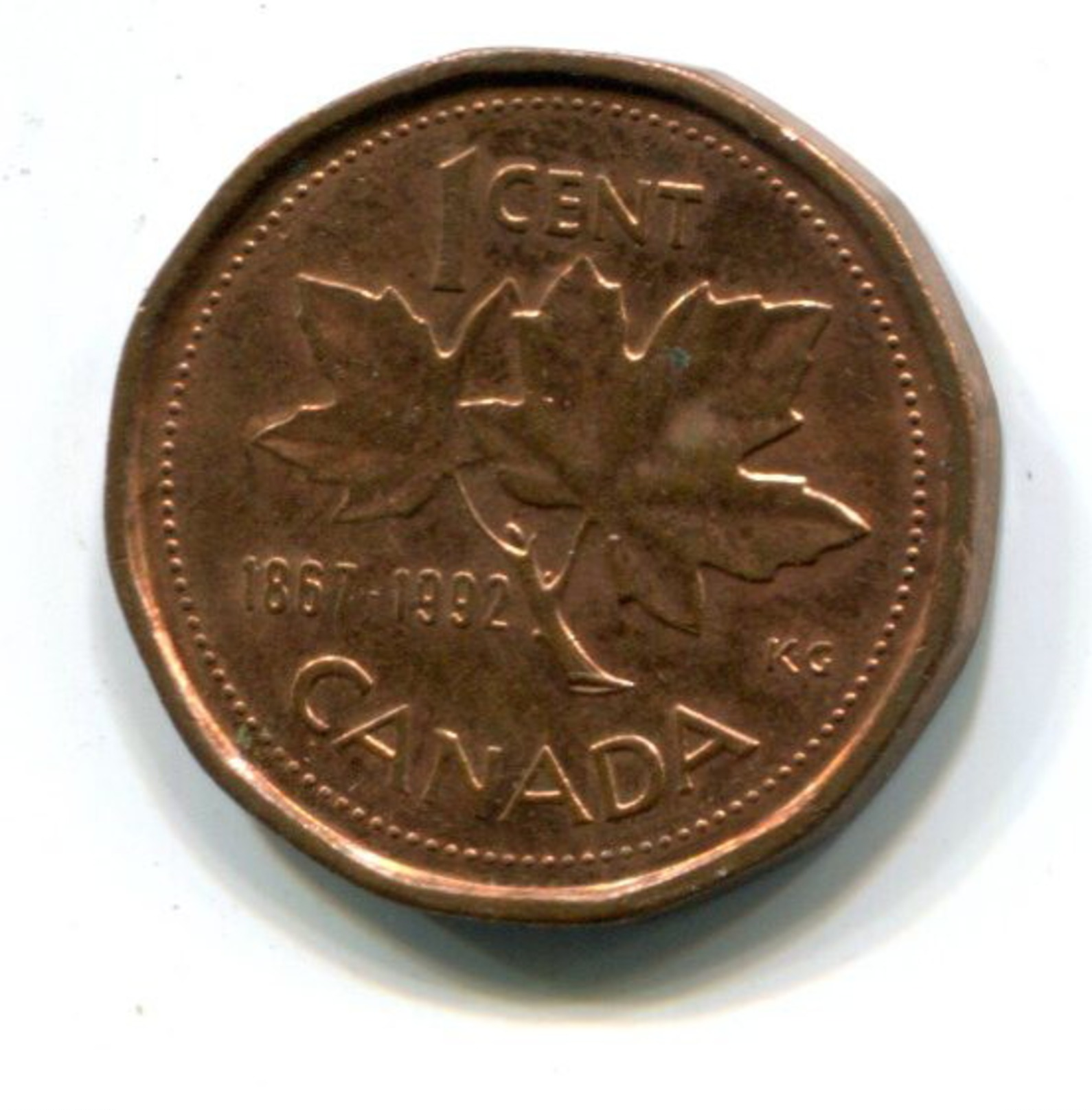 1992 Canada 1c Coin - Canada