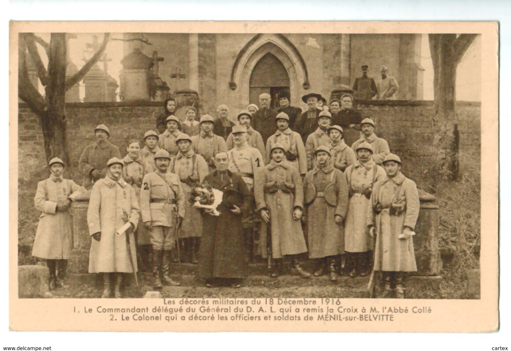 15124   CPA  MENIL Sur Belvitte : Les Décorés Militaires Sur 18/12/1916 - Other & Unclassified