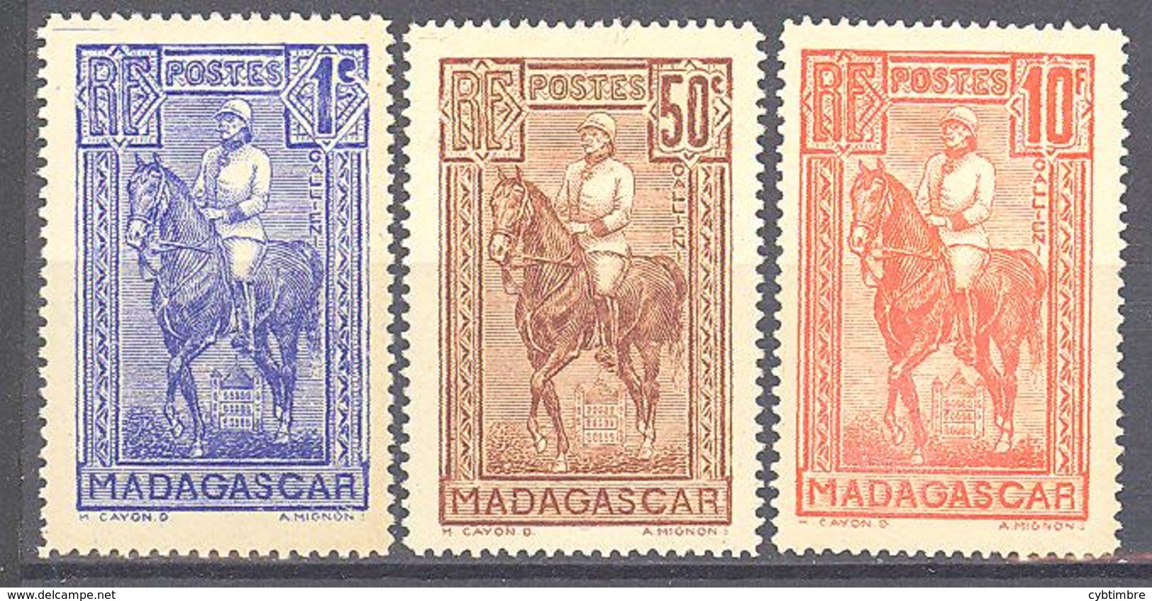 Madagascar: Yvert N° 183/184* + 87* - Neufs