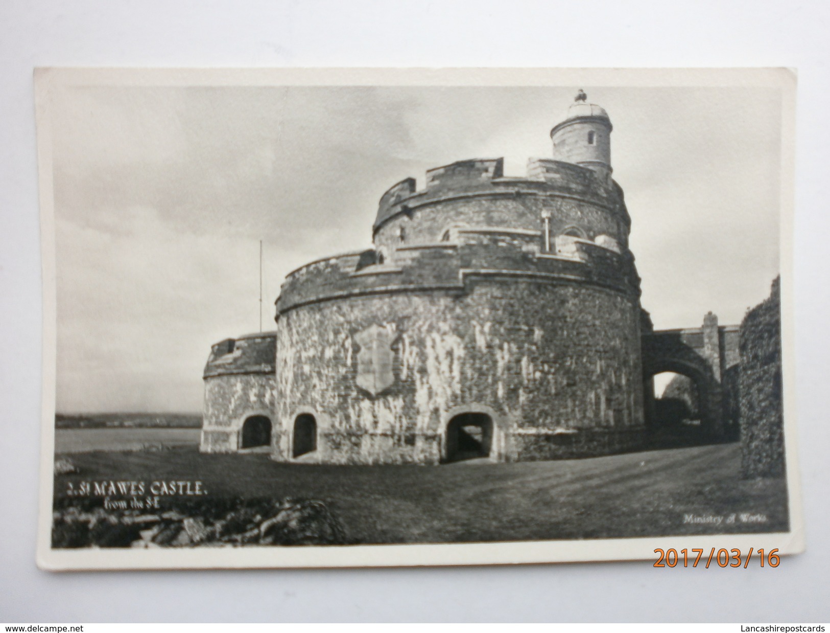 Postcard St Mawes Castle Falmouth Cornwall PU 1948 Real Photo My Ref B1987 - Falmouth