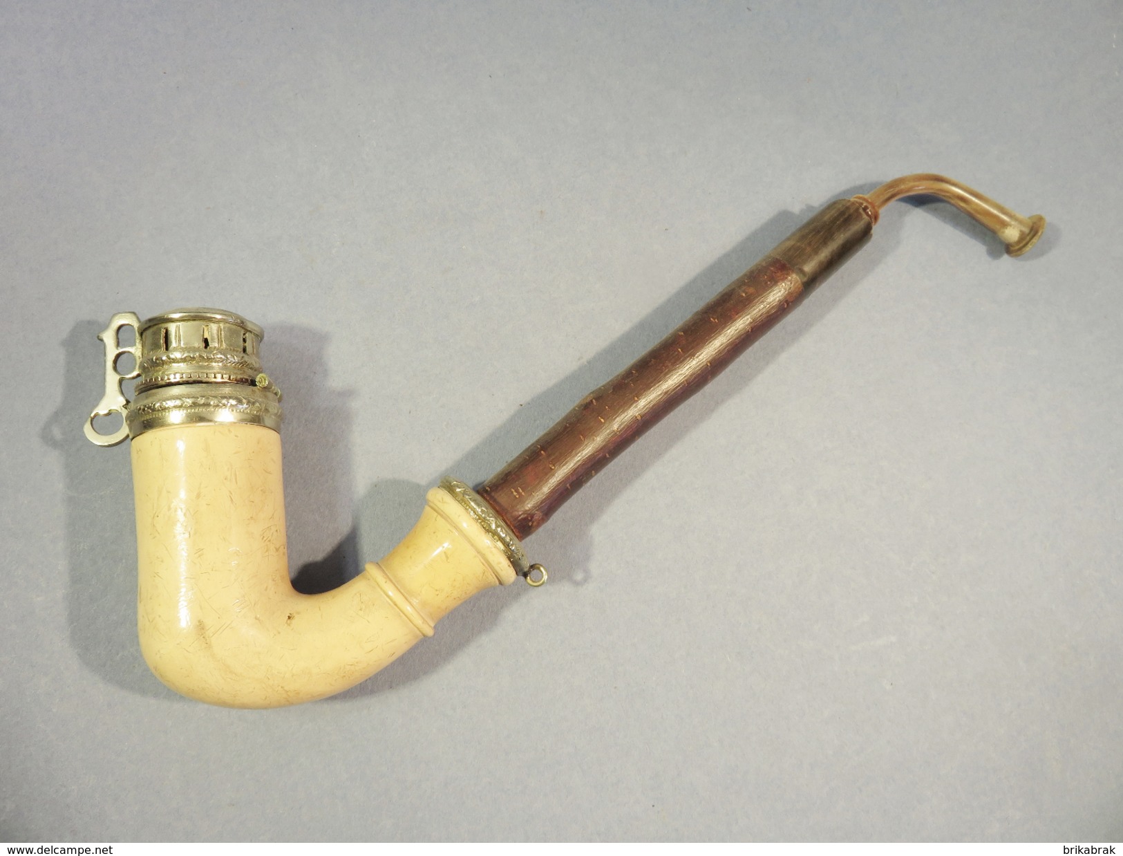 ~ PIPE XIX ème EN ECUME # Tabac Fumeur - Meerschaum Pipes