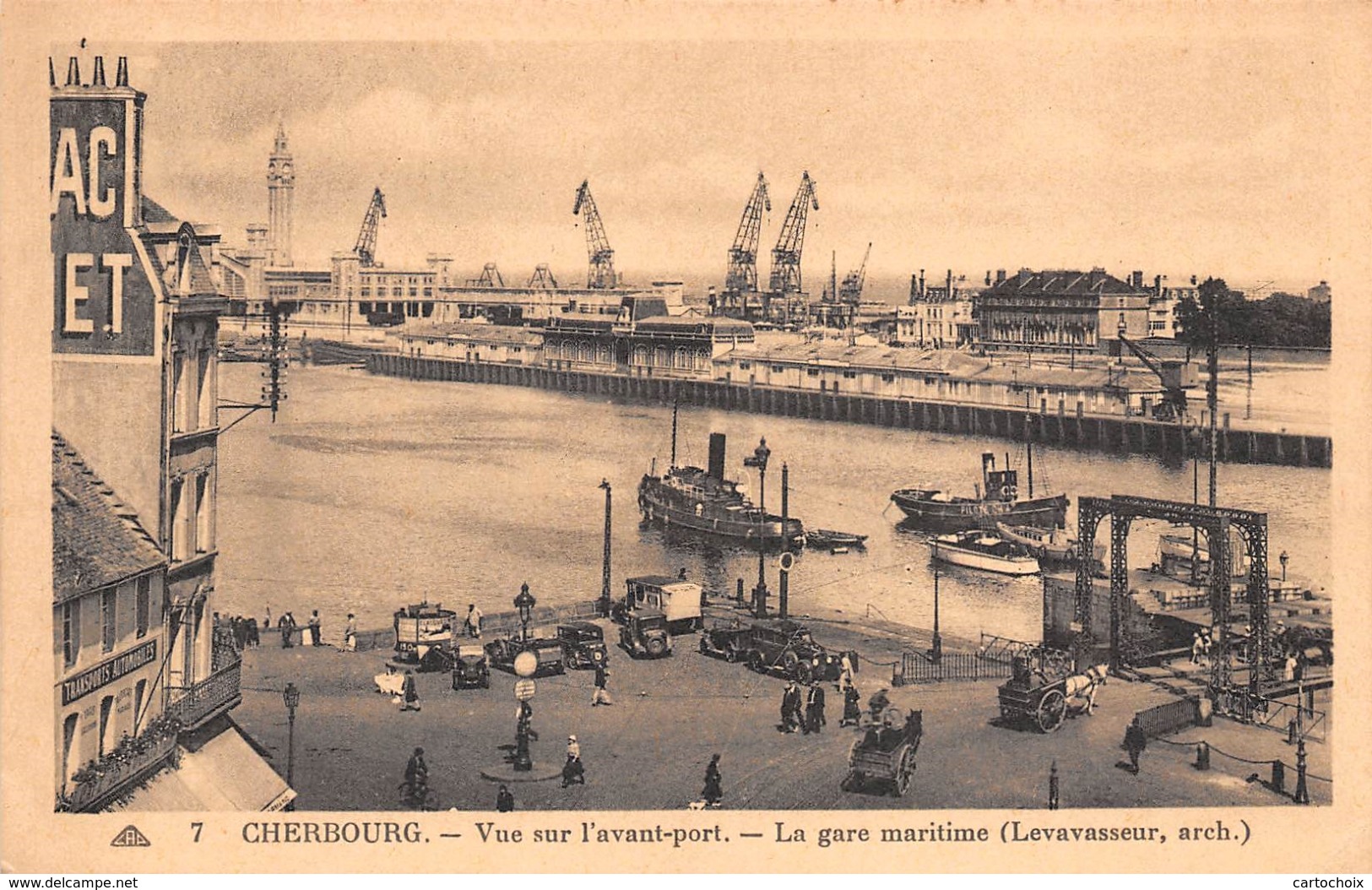 50 - Cherbourg - Beau Panorama Sur L'avant-Port - La Gare Maritime - Cherbourg