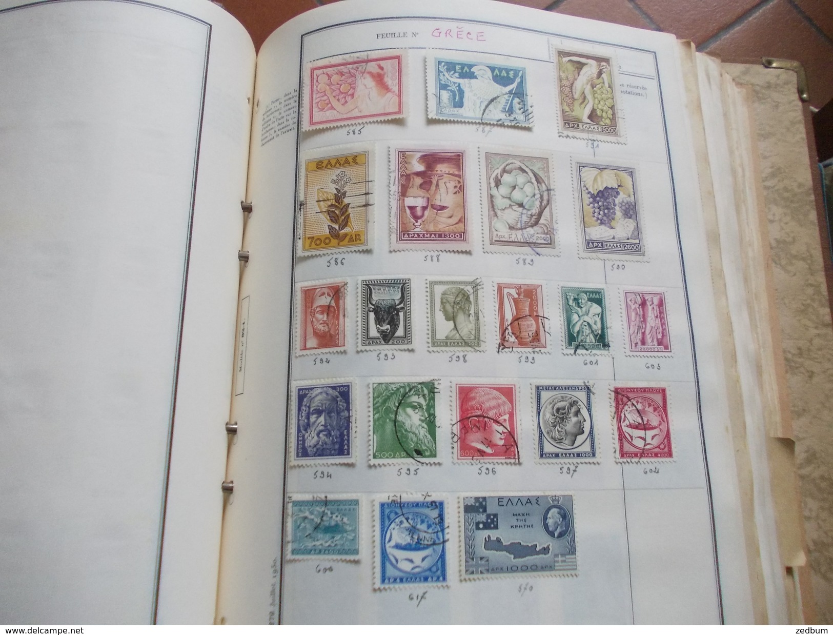 TIMBRES 1 Page Grece 21 Timbres Valeur 8.80 &euro; - Andere & Zonder Classificatie