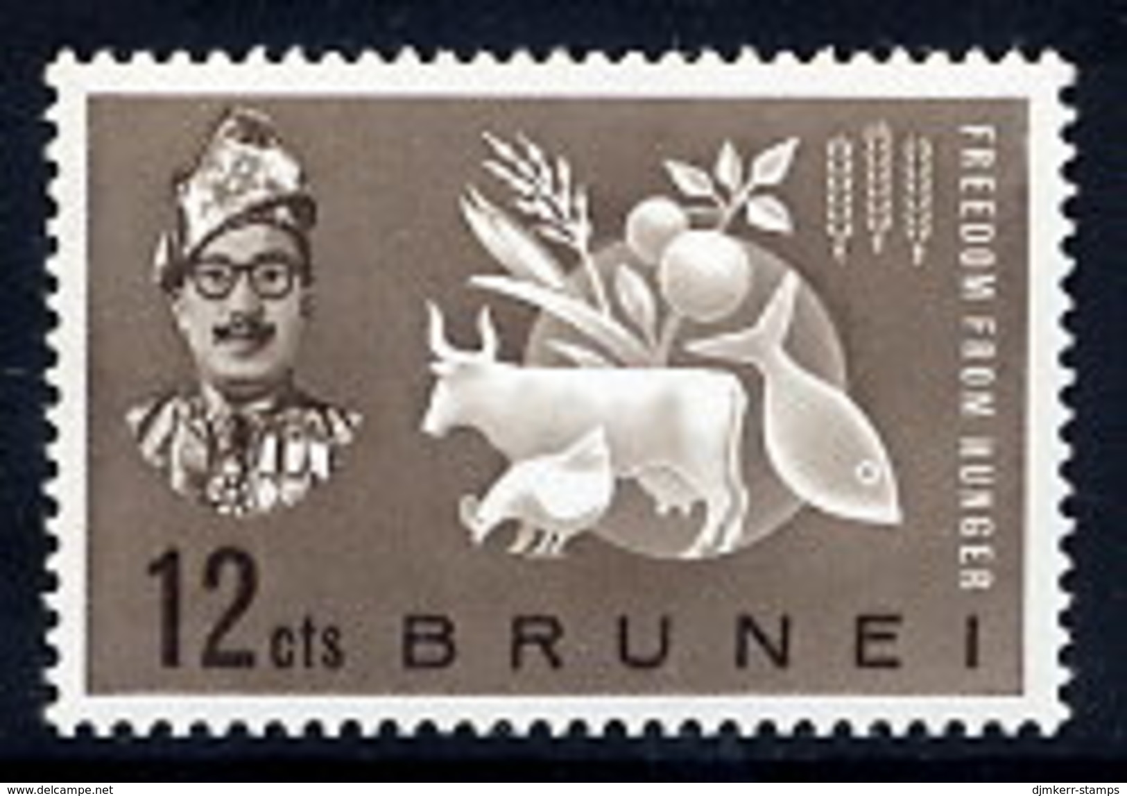 BRUNEI 1963 Freedom From Hunger  MNH / **.  SG 117 - Brunei (...-1984)