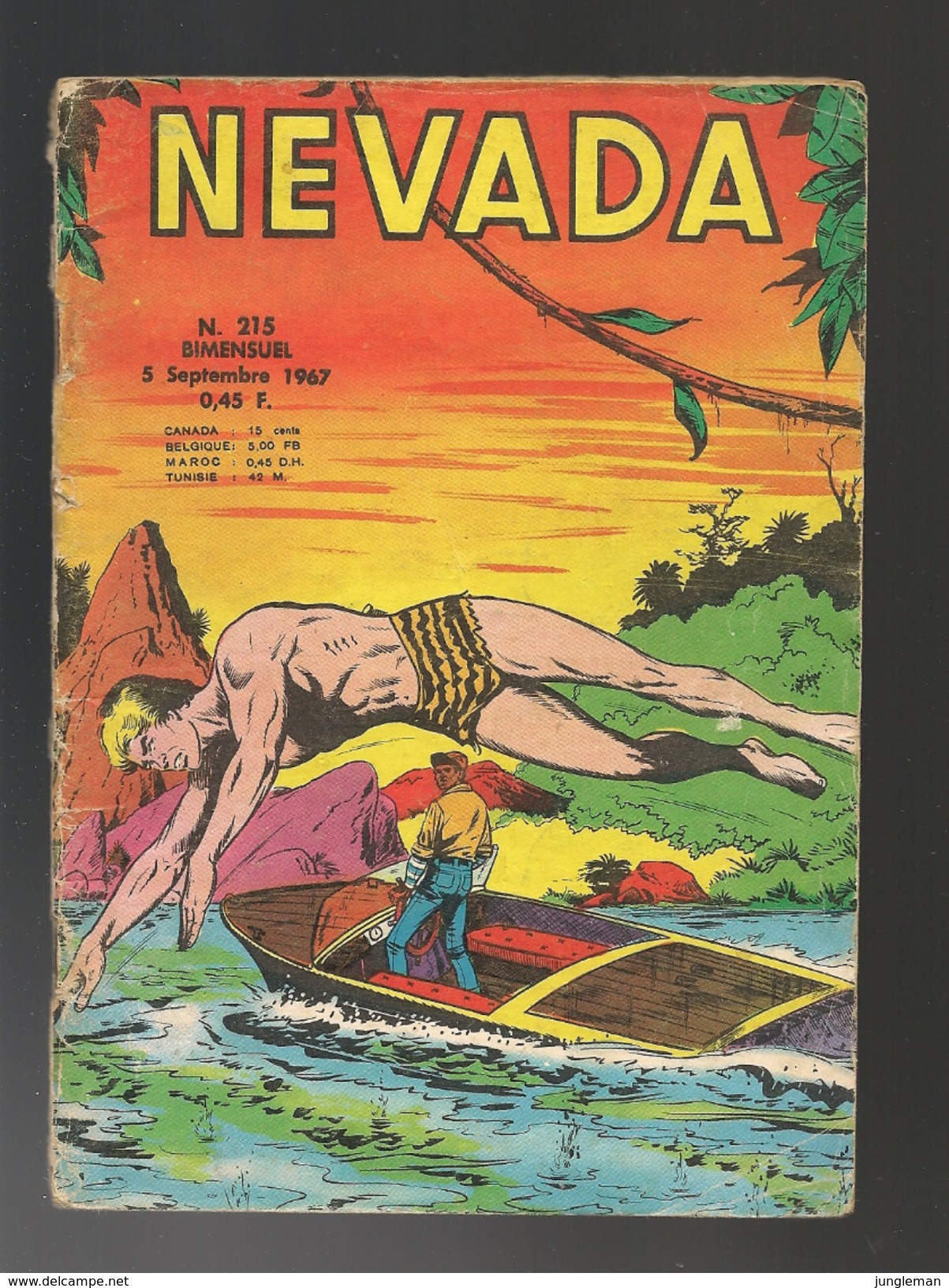 Nevada N° 215 - Editions LUG à Lyon - Septembre 1967 - Avec Miki Le Ranger Et Tanka Le Fils De La Jungle - BE - Nevada