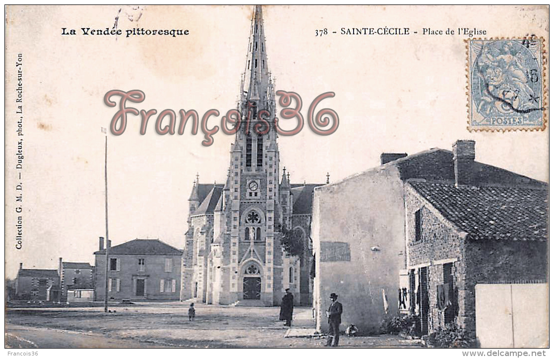 (85) Sainte Cécile - Place De L' Eglise - 2 SCANS - Other & Unclassified