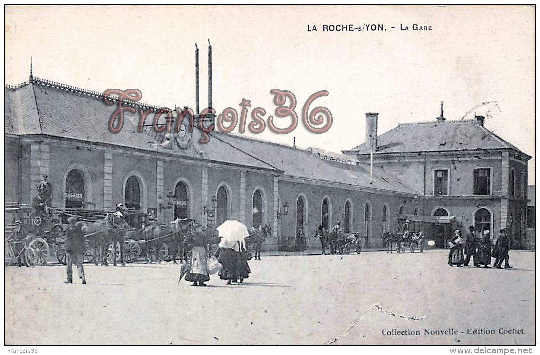 (85) La Roche Sur Yon - La Gare - Attelage - 2 SCANS - La Roche Sur Yon