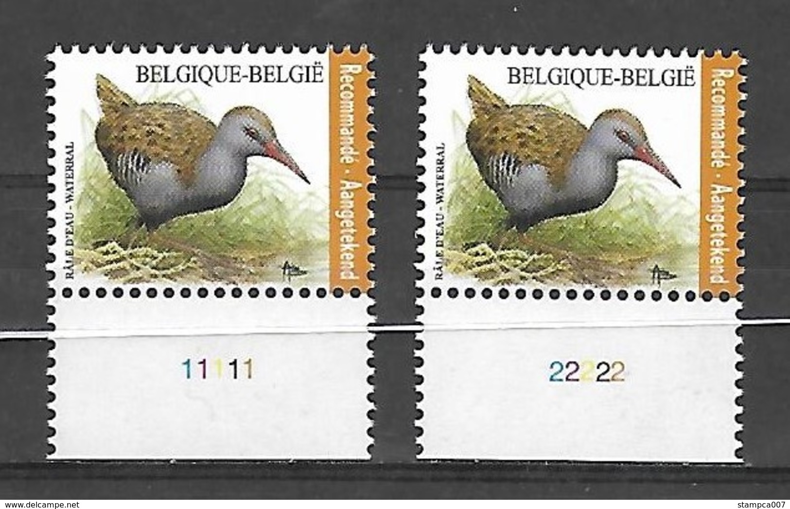 2017 Buzin Fauna Aangetekend Recommandé MNH !!! + Plaatnummer 1 + 2 Numéro De Planche - Unused Stamps