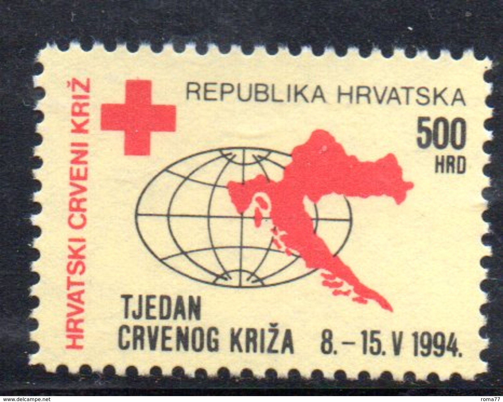 CROAZIA 1994 , Beneficenza  Unificato N. 33  ***  MNH . Croce Rossa - Croazia