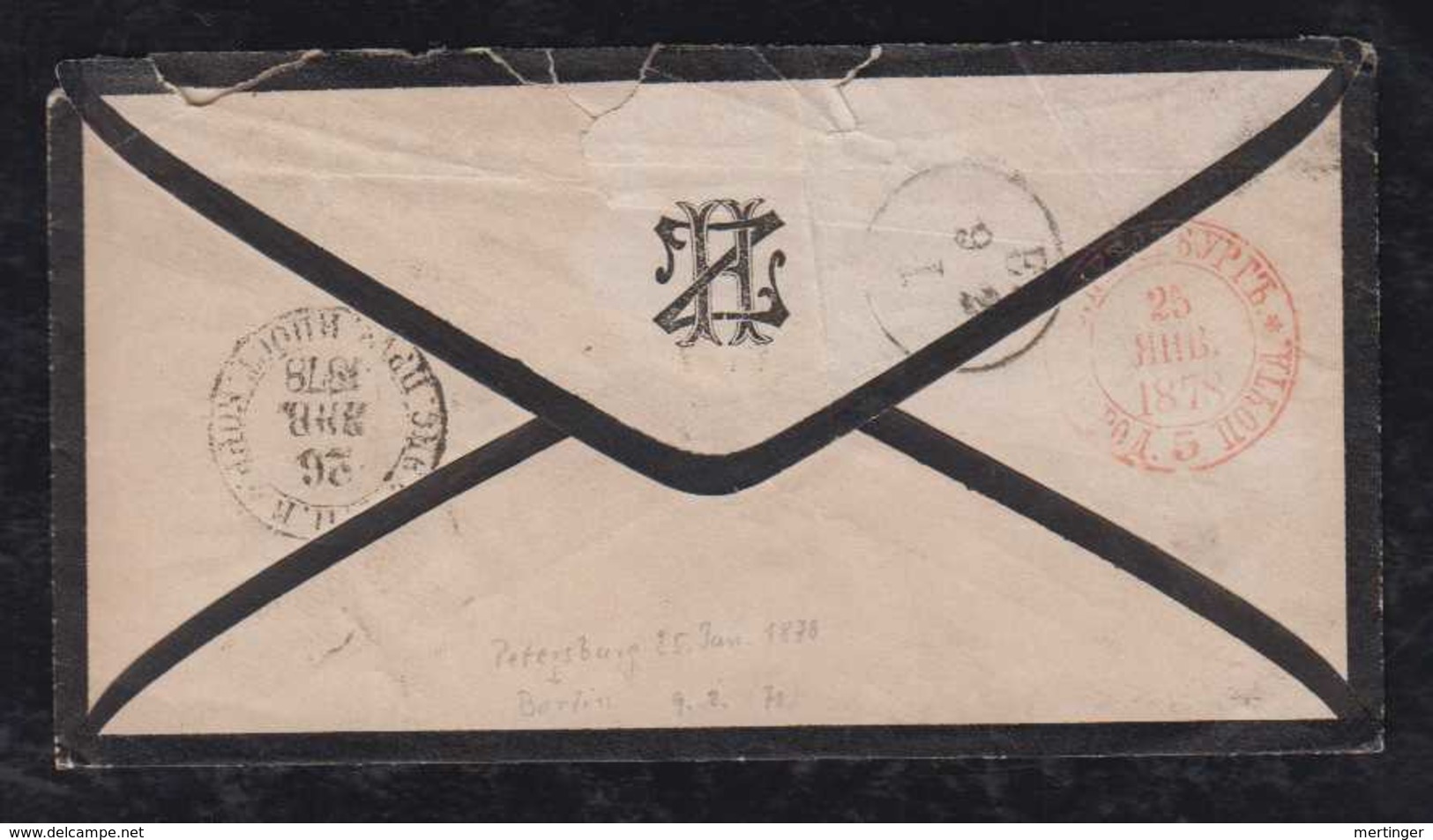 Russia 1878 Cover 8K To BERLIN Germany - Briefe U. Dokumente