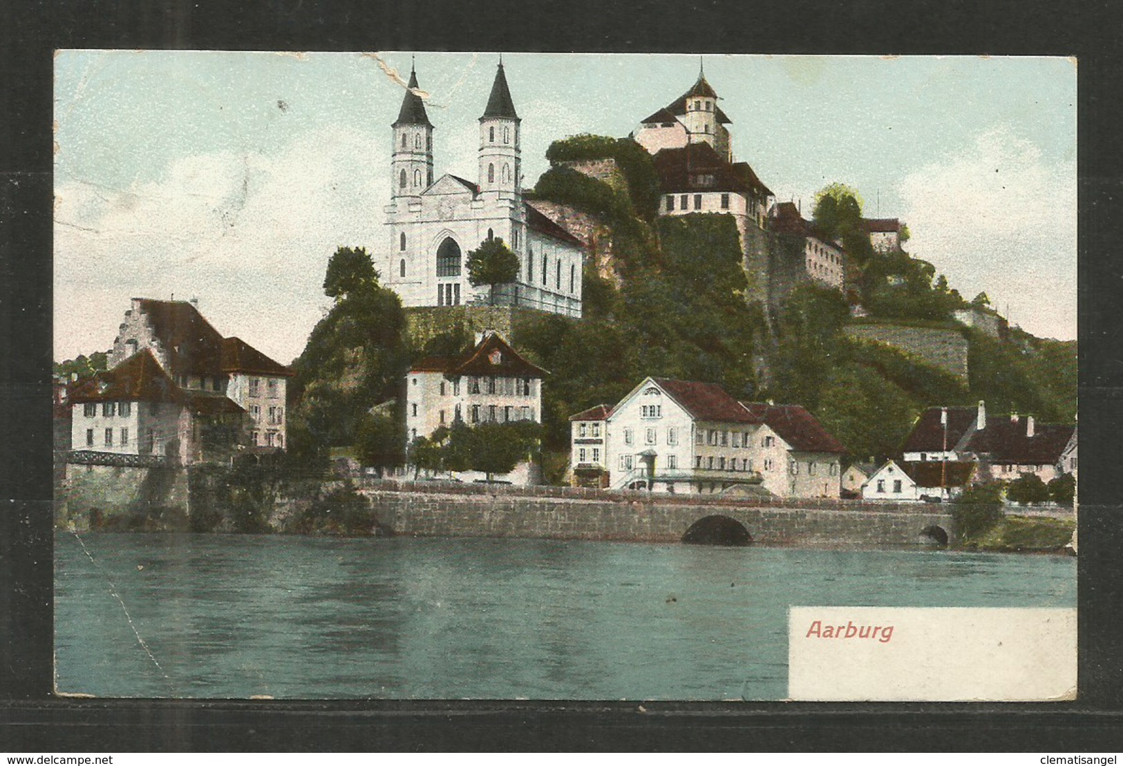 458z * AARBURG * STADTPANORAMA MIT AARE * 1910 *!! - Aarburg