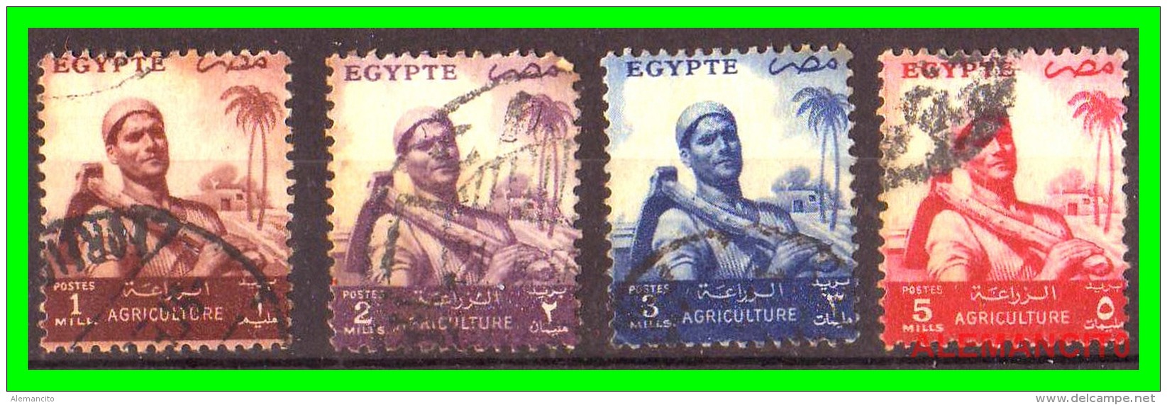 EGIPTO   -  EGYPT  -  SELLOS DE  1954  Farmer - Usados