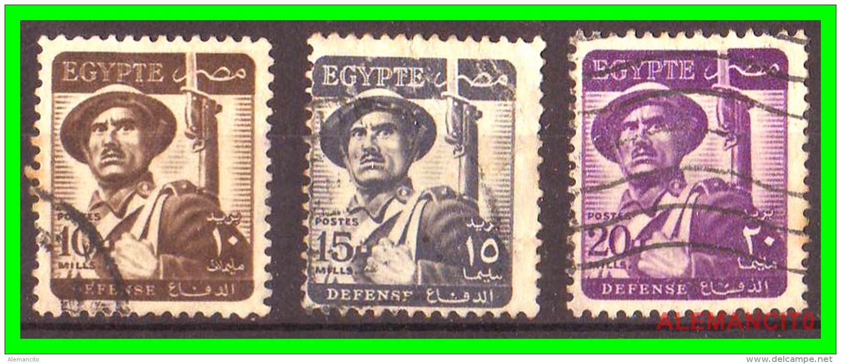 EGIPTO   -  EGYPT  -  SELLOS DE  1953  Soldier - Oblitérés