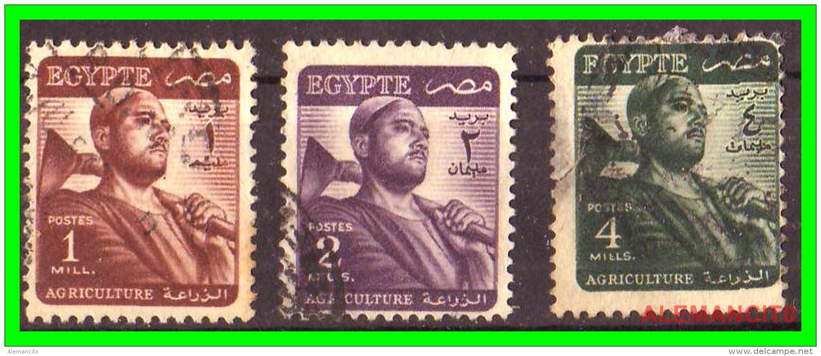 EGIPTO   -  EGYPT  -  SELLOS DE  1953  Farmer - Usados