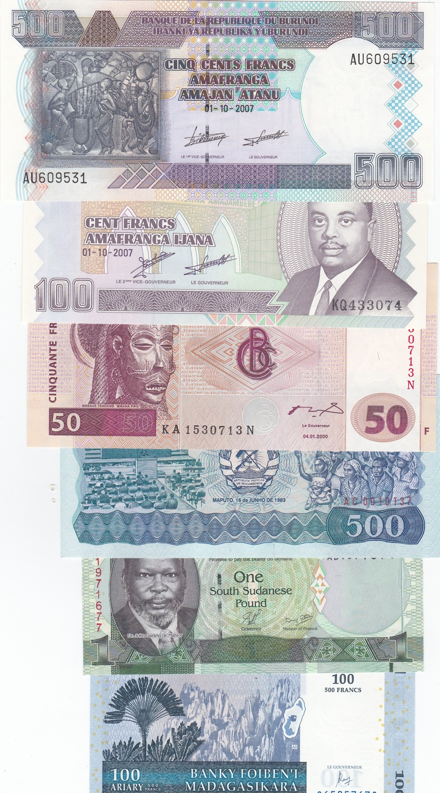 VARIOUS AFRICAN BANKNOTES UNC/AUNC CONDITION,,(B) - Other - Africa