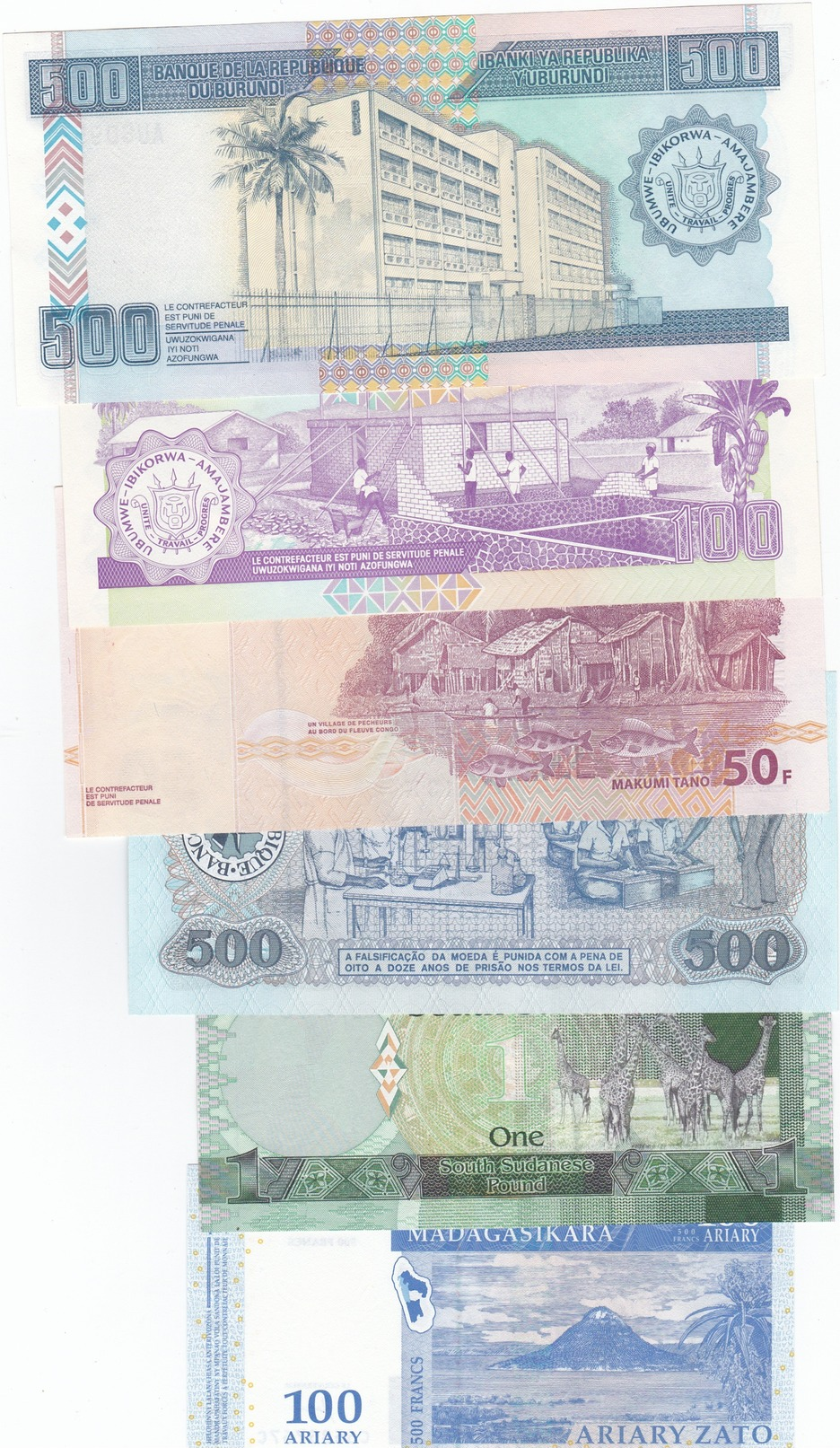 VARIOUS AFRICAN BANKNOTES UNC/AUNC CONDITION,,(B) - Other - Africa