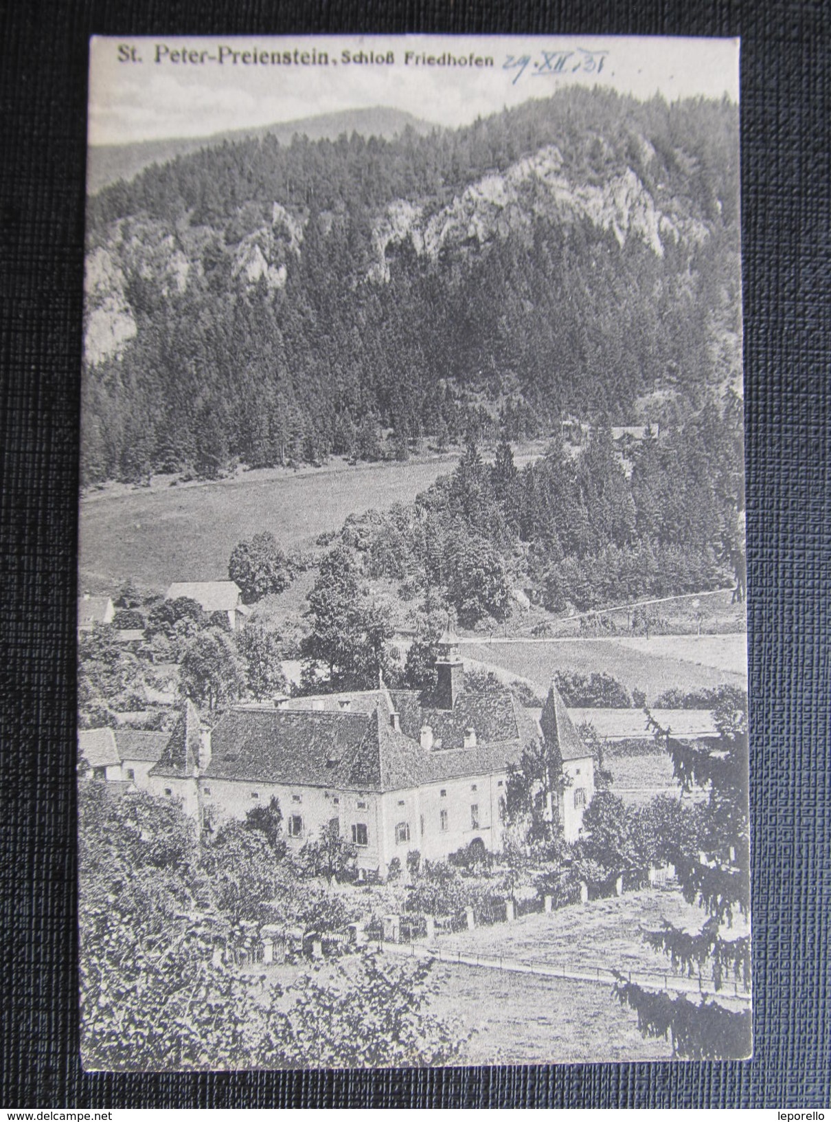 AK ST.PETER FREIENSTEIN Schloss Friedhofen B Leoben 1931// D*23406 - Leoben