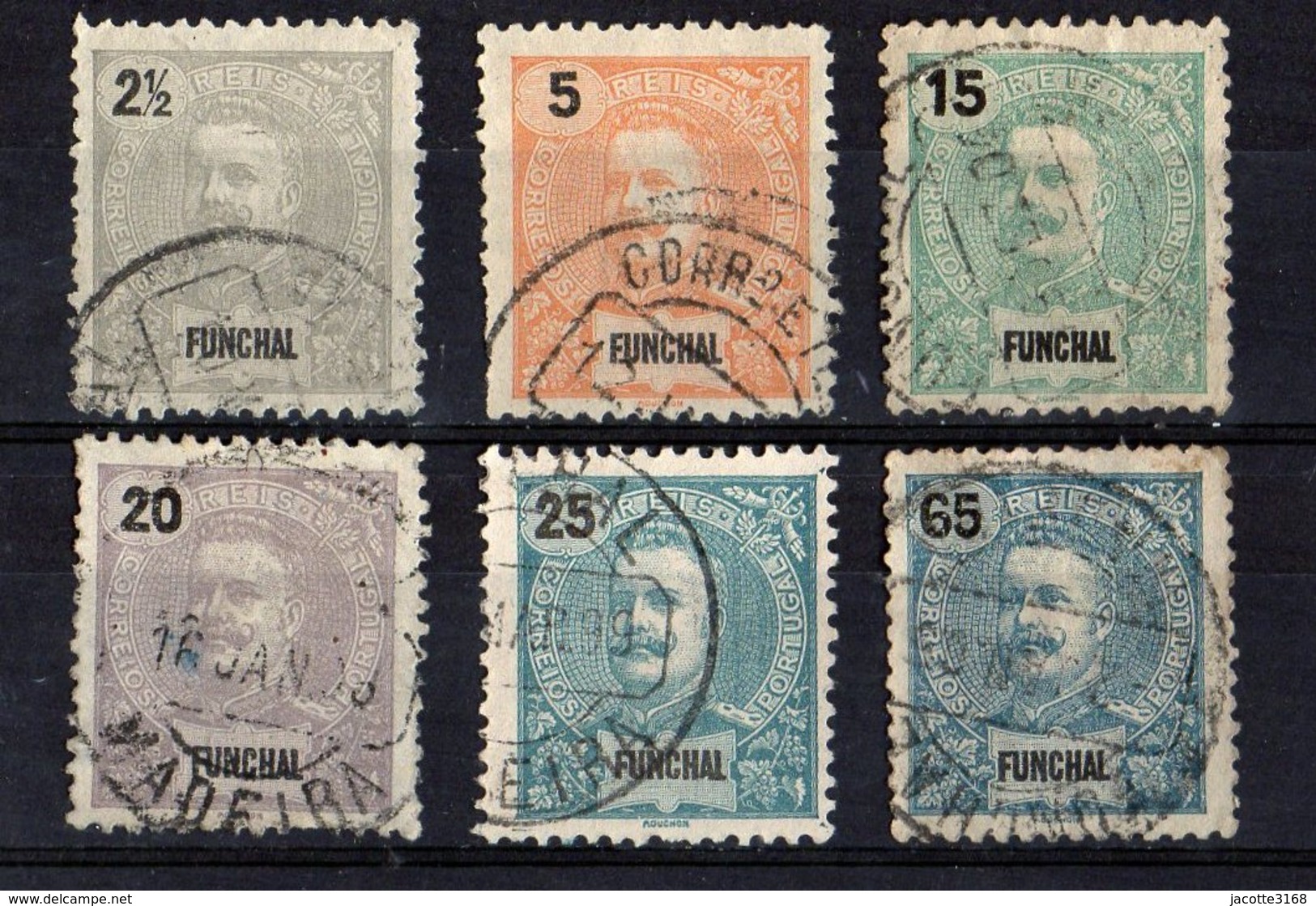 Portugal  Funchal 1897 - 1905  Lot De 6 Timbres  Valeurs Différentes - Funchal