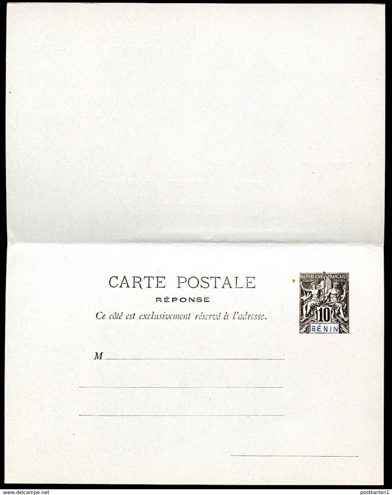 BÉNIN Postal Cards #5-6 Mint 1893 - Cartas & Documentos